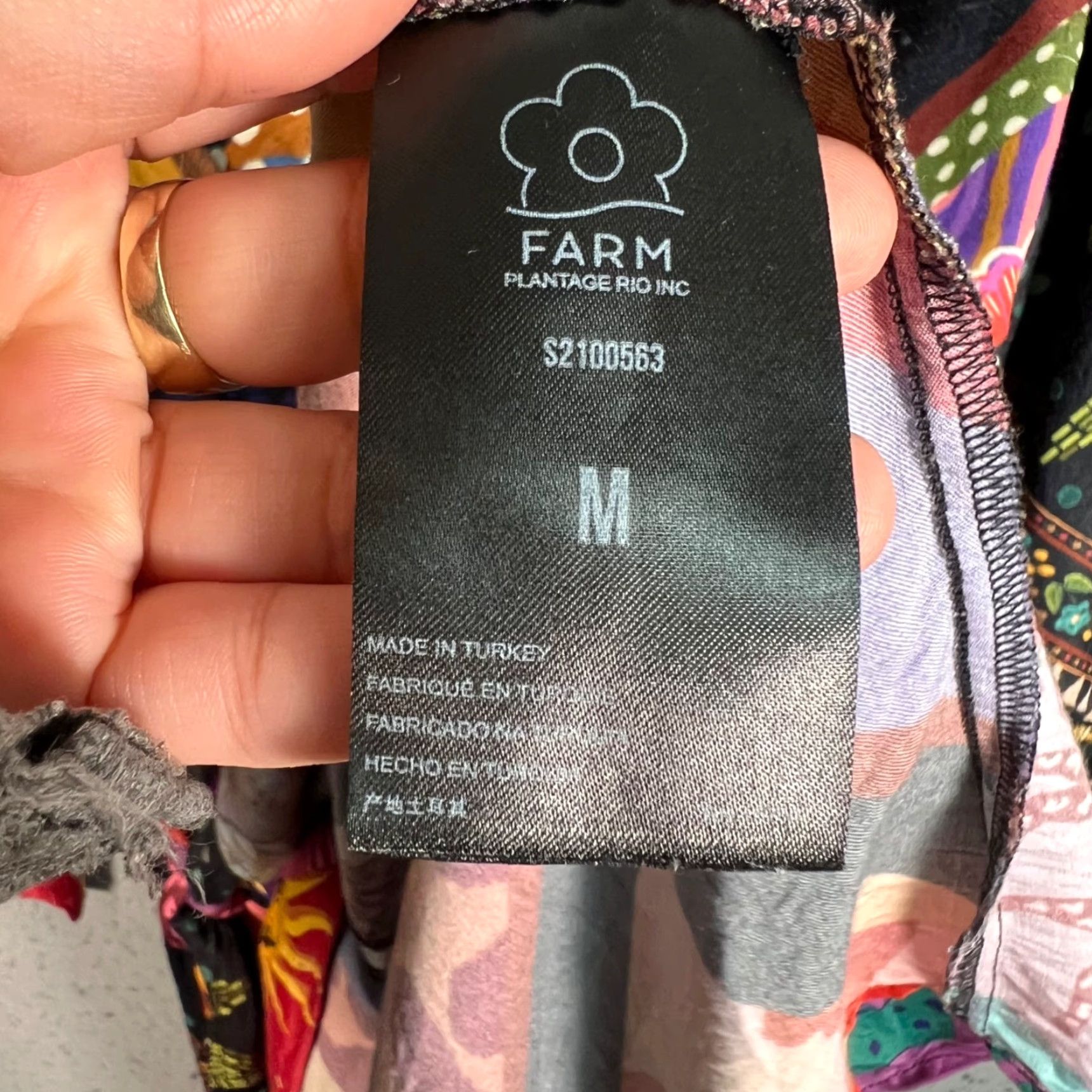 Farm Rio Farm Rio Wrap Dress Mini 3/4 Sleeve V-Neck Multicolor Colorful Casual Party/Cocktail Womens Adult Medium (M) Short Size M / US 6-8 / IT 42-44 - 6 Thumbnail