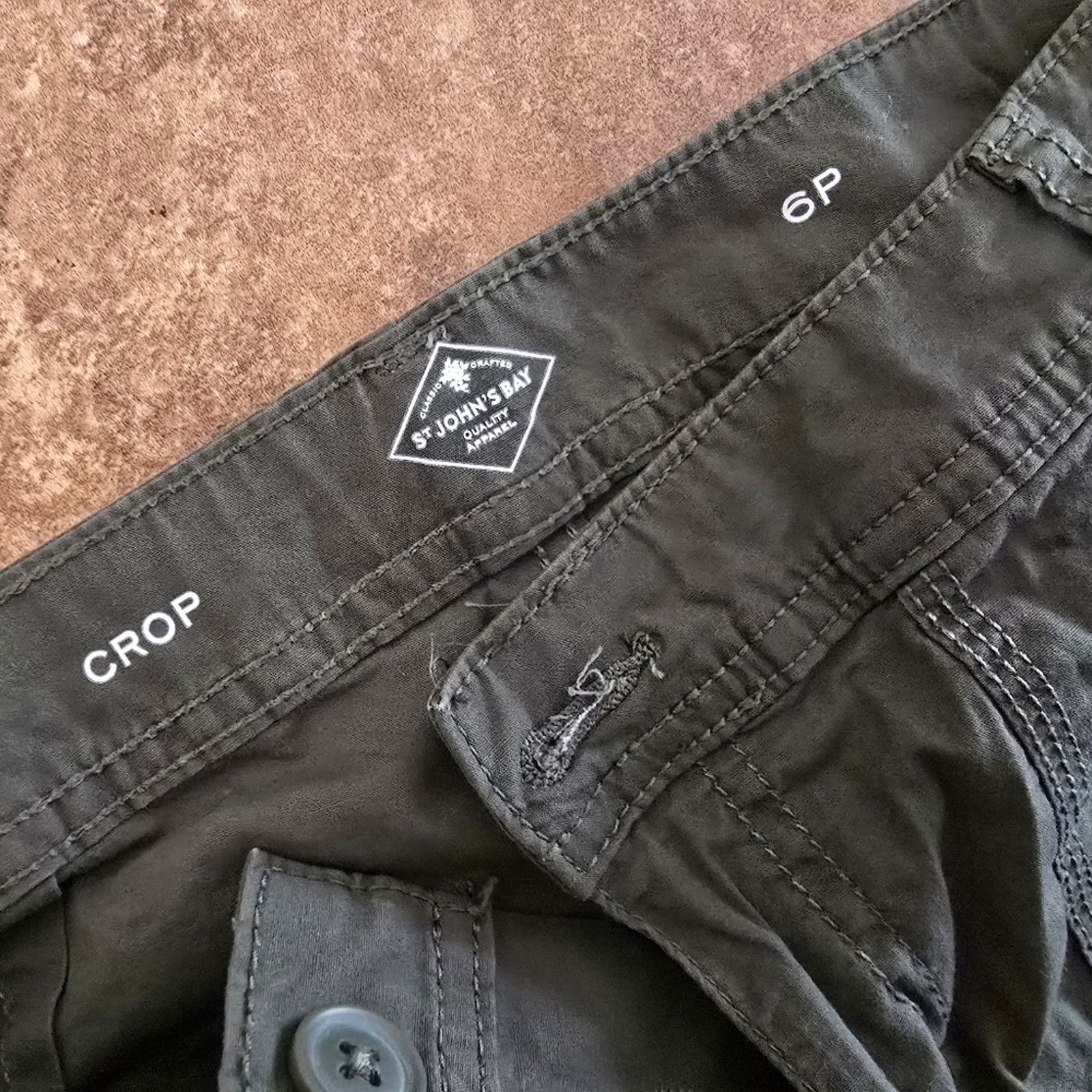 Other Olive | ST JOHN'S BAY | Crop Capri Size 28" / US 6 / IT 42 - 3 Thumbnail
