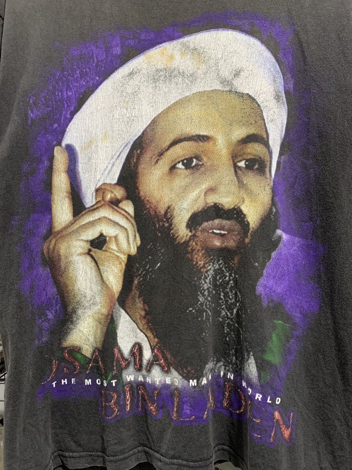 Vintage Vintage Bootleg Osama Bin Laden Tshirt Size US L / EU 52-54 / 3 - 3 Thumbnail