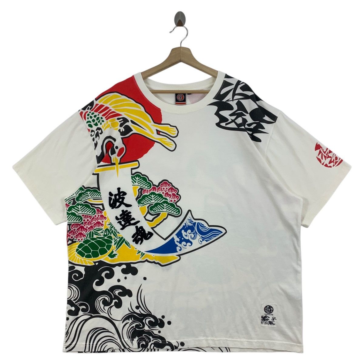 Japanese Brand × Vintage Vintage NAMIASOBO Koi fish japanese culture tee Size US XXL / EU 58 / 5 - 2 Thumbnail