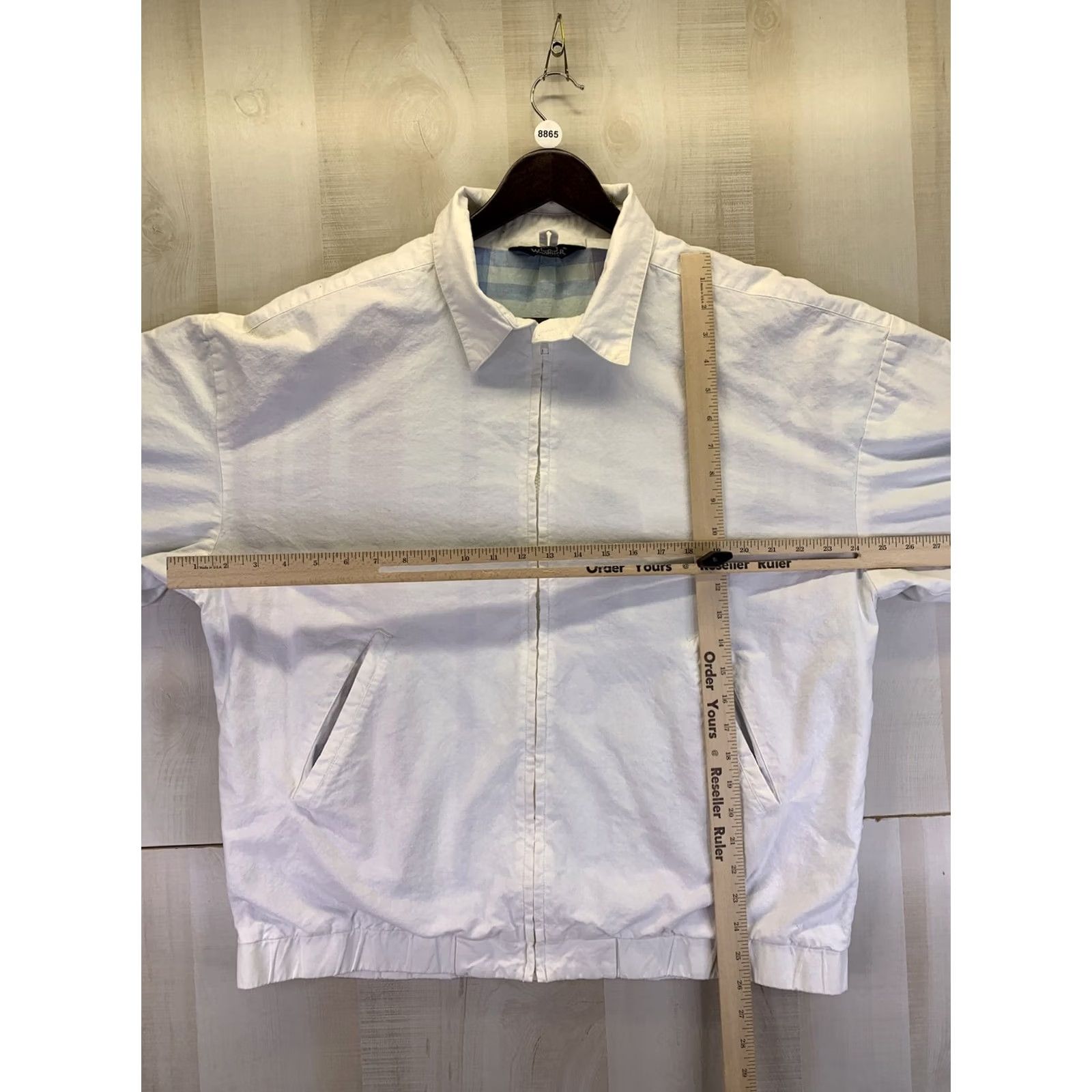 Vintage VINTAGE Woolrich Jacket Unisex Adults Cotton Plaid Pastel Interior Bomber Zip White L Regular Mens Womens Boys Girls Size L / US 10 / IT 46 - 2 Thumbnail