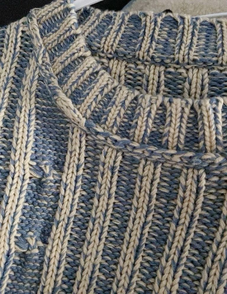 Japanese Brand × Vintage Reversible retro cable knit sweater knitwear jumper Size US XL / EU 56 / 4 - 7 Thumbnail