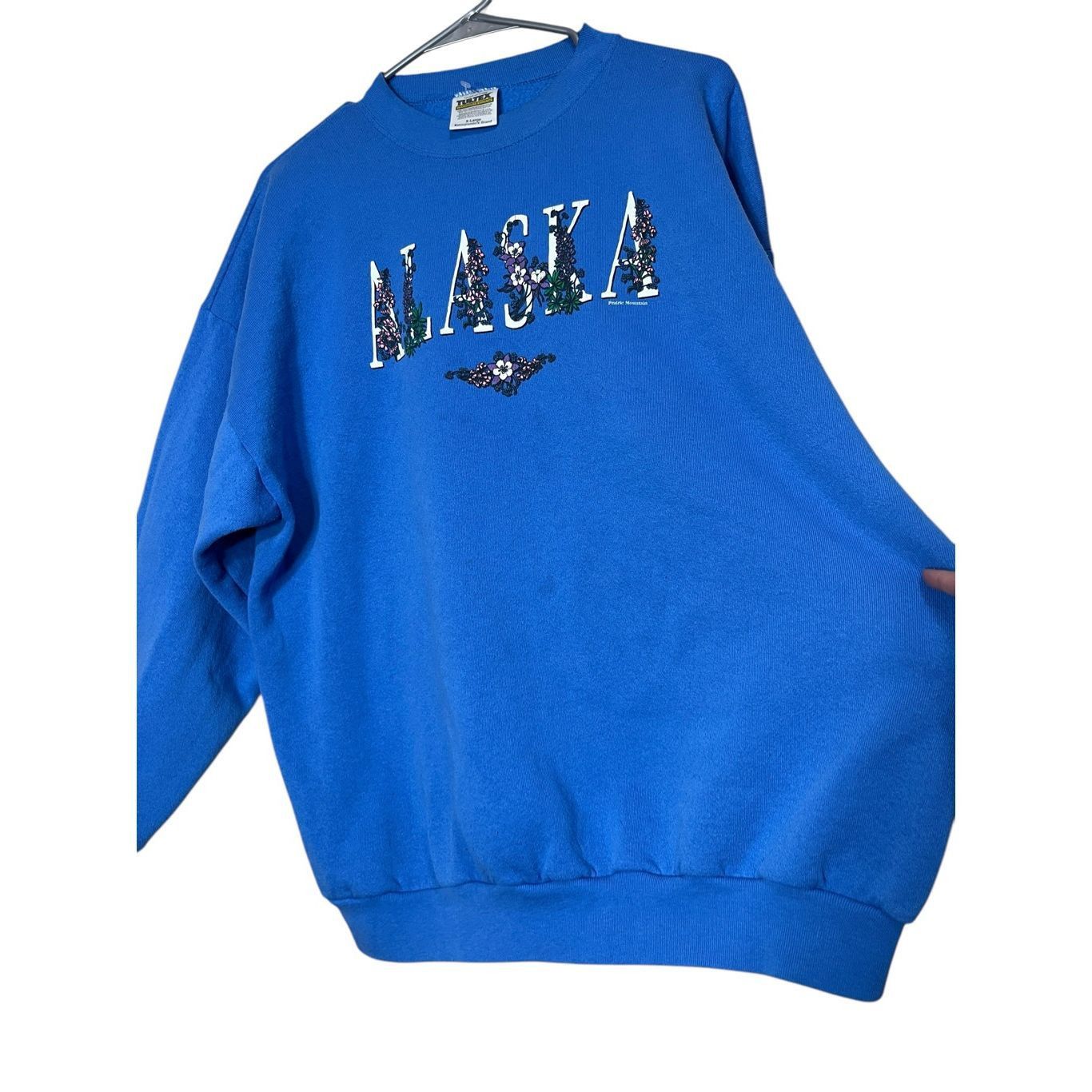 Tultex Vintage 90s Alaska Tultex Crewneck blue Sweatshirt Size XL Size XL / US 12-14 / IT 48-50 - 5 Thumbnail