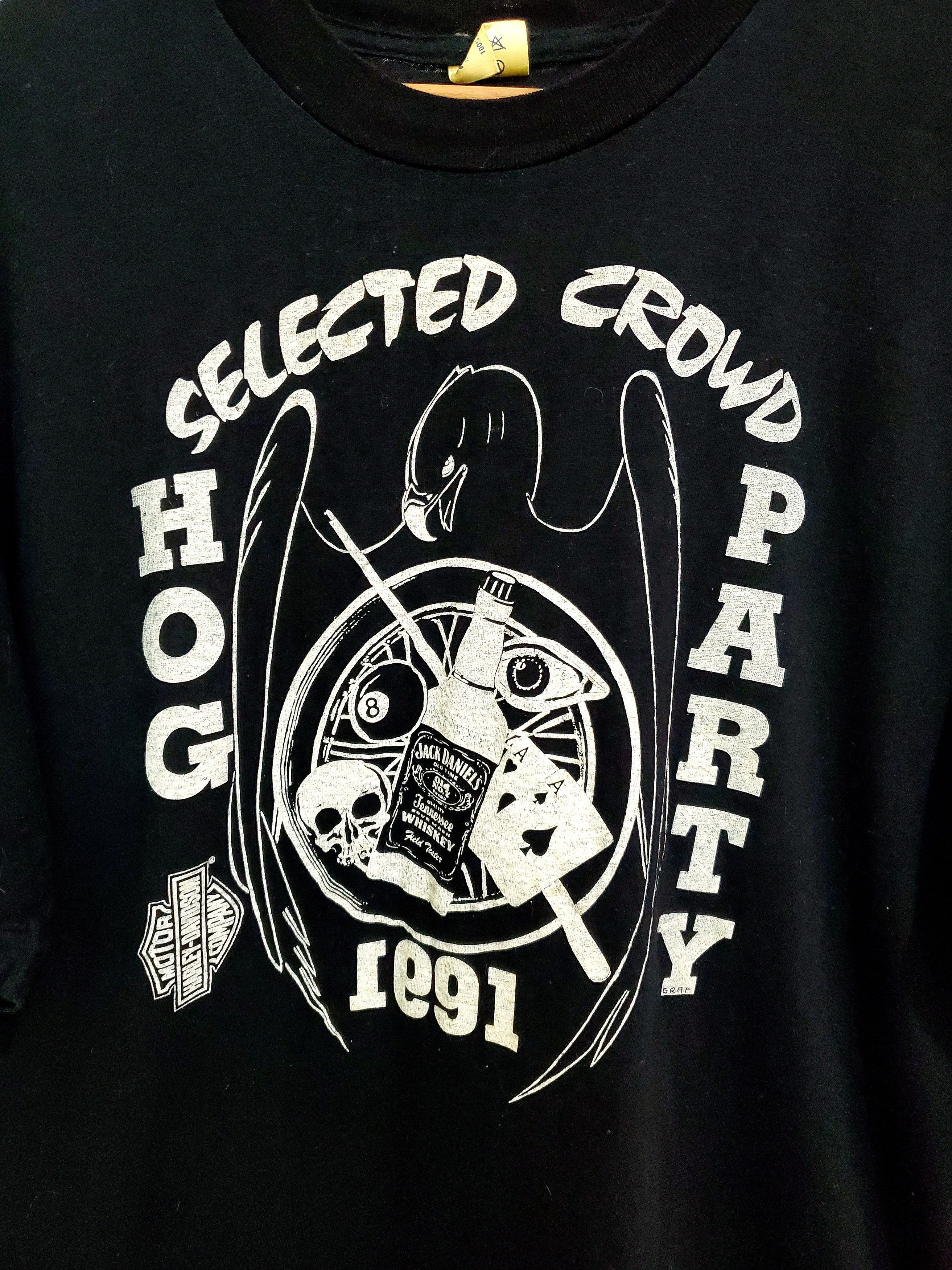Harley Davidson × Vintage Vintage 90s Harley-Davidson Hog selected crowd party L Size US L / EU 52-54 / 3 - 2 Thumbnail