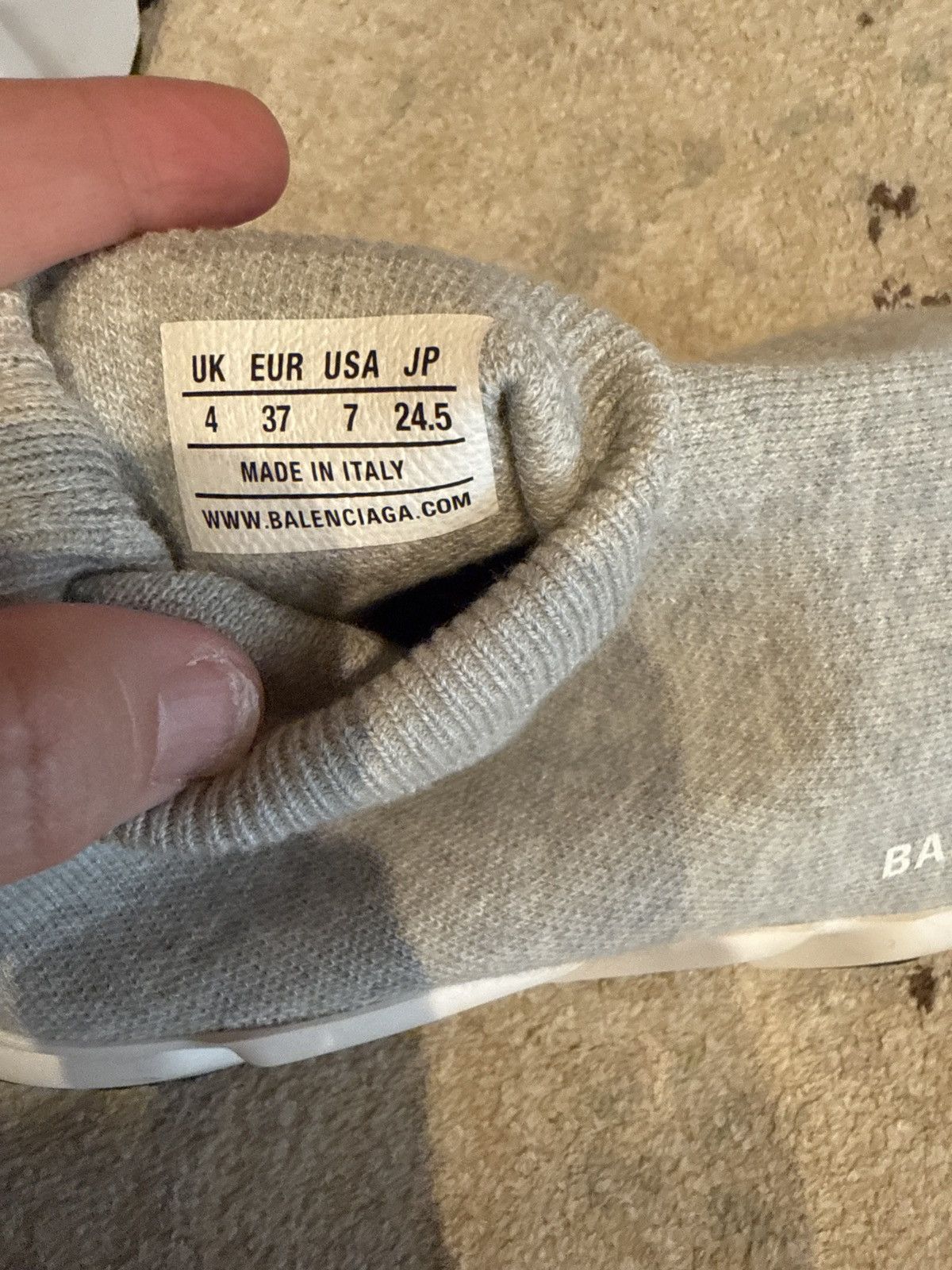 Balenciaga Gray Balenciaga slip on shies Size US 7 / IT 37 - 6 Thumbnail