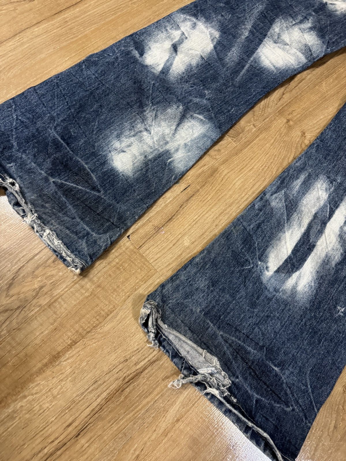 If Six Was Nine JAPANESE BRAND PUNK STYLE FLARE JEANS Size US 32 / EU 48 - 4 Thumbnail