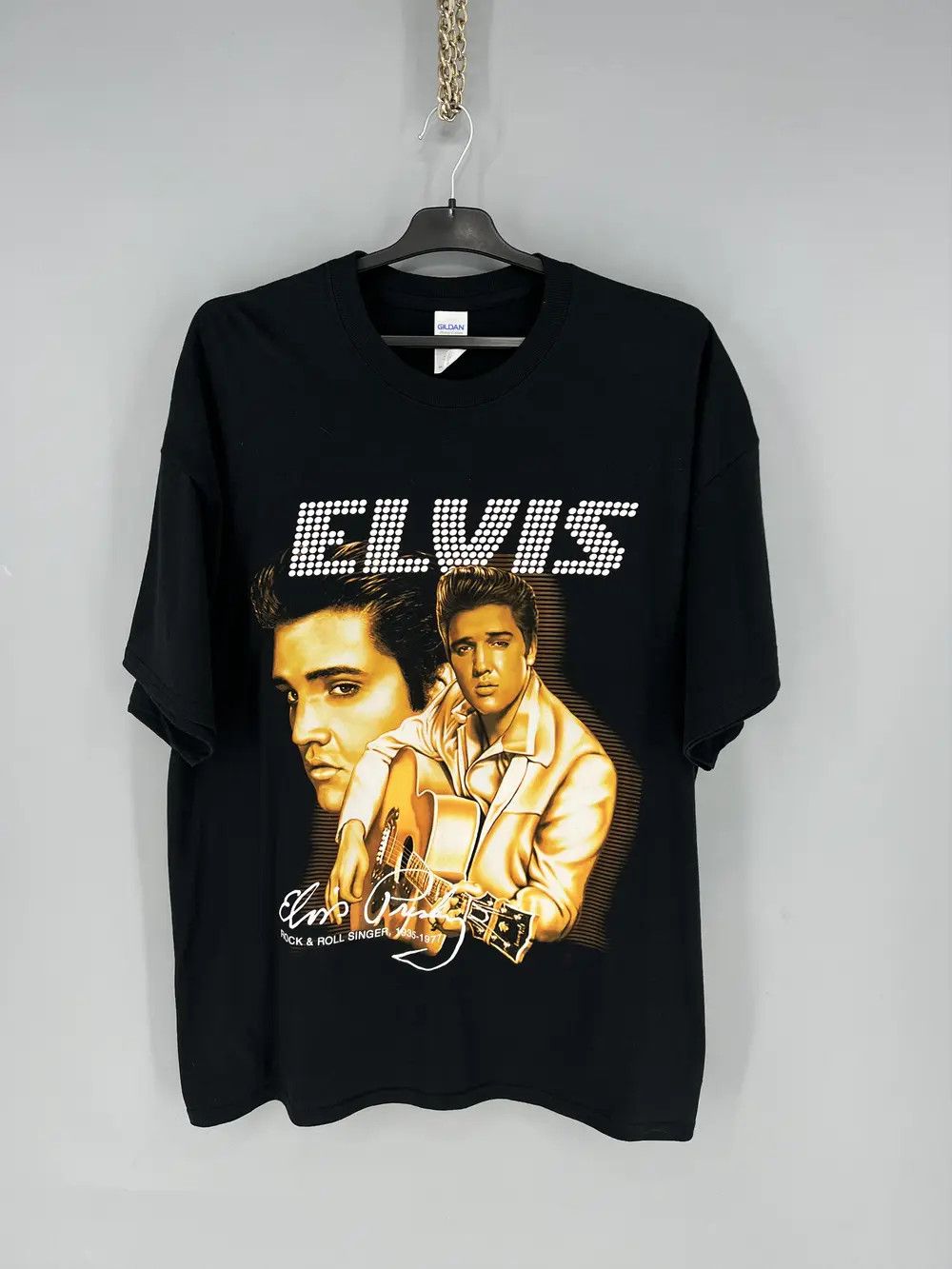 Band Tees Vintage 90S Elvis Presley Tee Streetwear Fashion TOUR BAND Size US XL / EU 56 / 4 - 1 Thumbnail