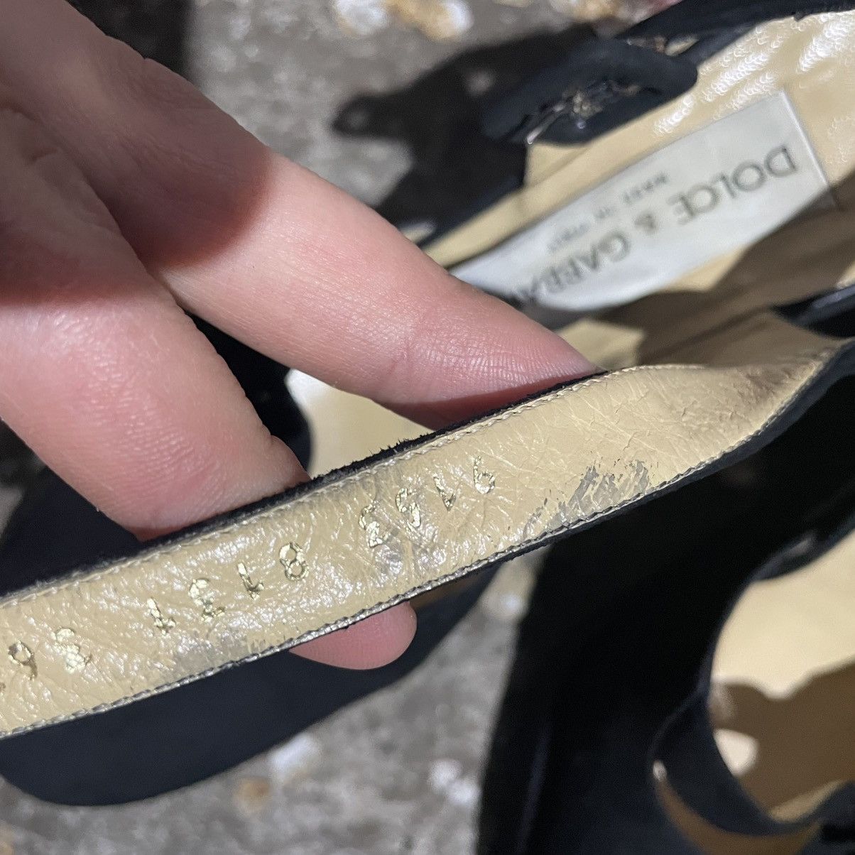 Dolce & Gabbana 36 . 5 Dolce Gabbana suede heels boots shoes old money sneak Size US 6.5 / IT 36.5 - 4 Thumbnail