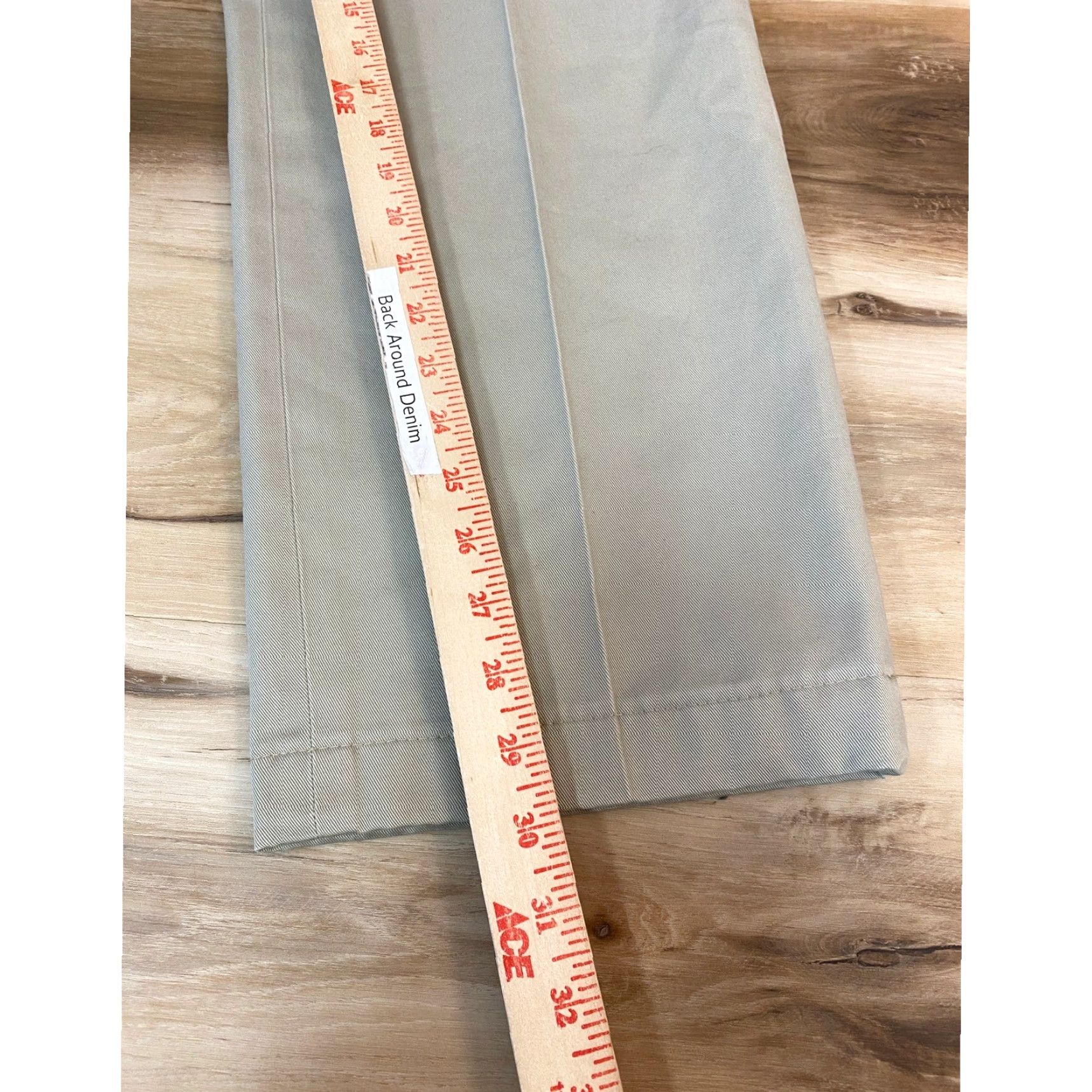 Brooks Brothers Brooks Brothers Advantage Chino Hudson Pants Mens 36x32 Khaki Flat Front Cotton Classic Fit Size US 36 / EU 52 - 4 Thumbnail