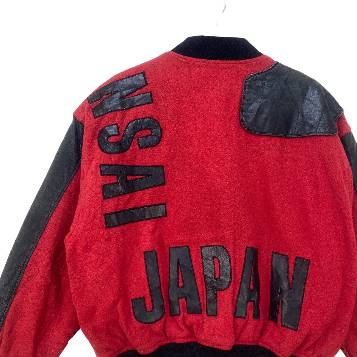 Kansai Yamamoto Vintage🔥80s Kansai Yamamoto Wool + Leather Bomber Varsity Size US S / EU 44-46 / 1 - 9 Thumbnail