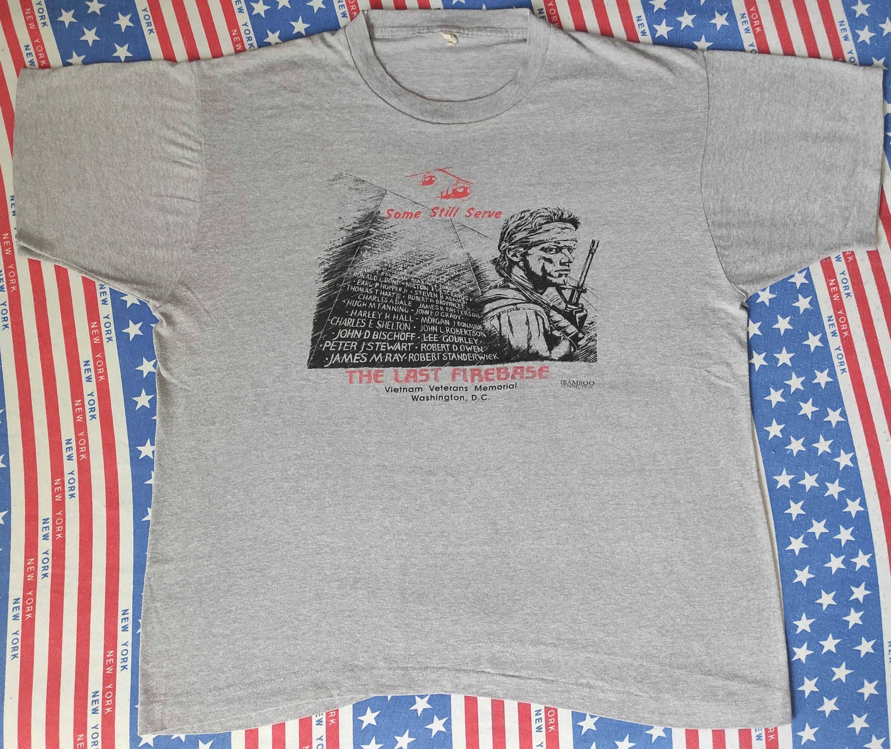 Vintage Vietnam Veterans Memorial T Shirt Vintage 80s Single Stitch Size US XL / EU 56 / 4 - 10 Thumbnail