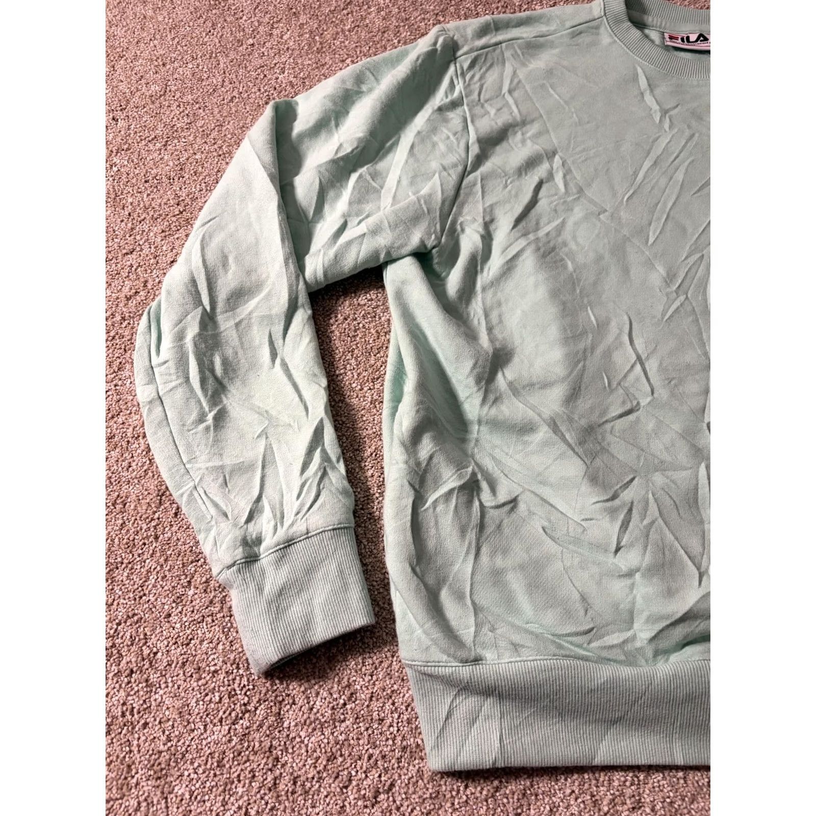 Fila FILA Shirt Mens M Green Sweatshirt Lightweight Pullover Crewneck Logo Casual Size US M / EU 48-50 / 2 - 2 Thumbnail