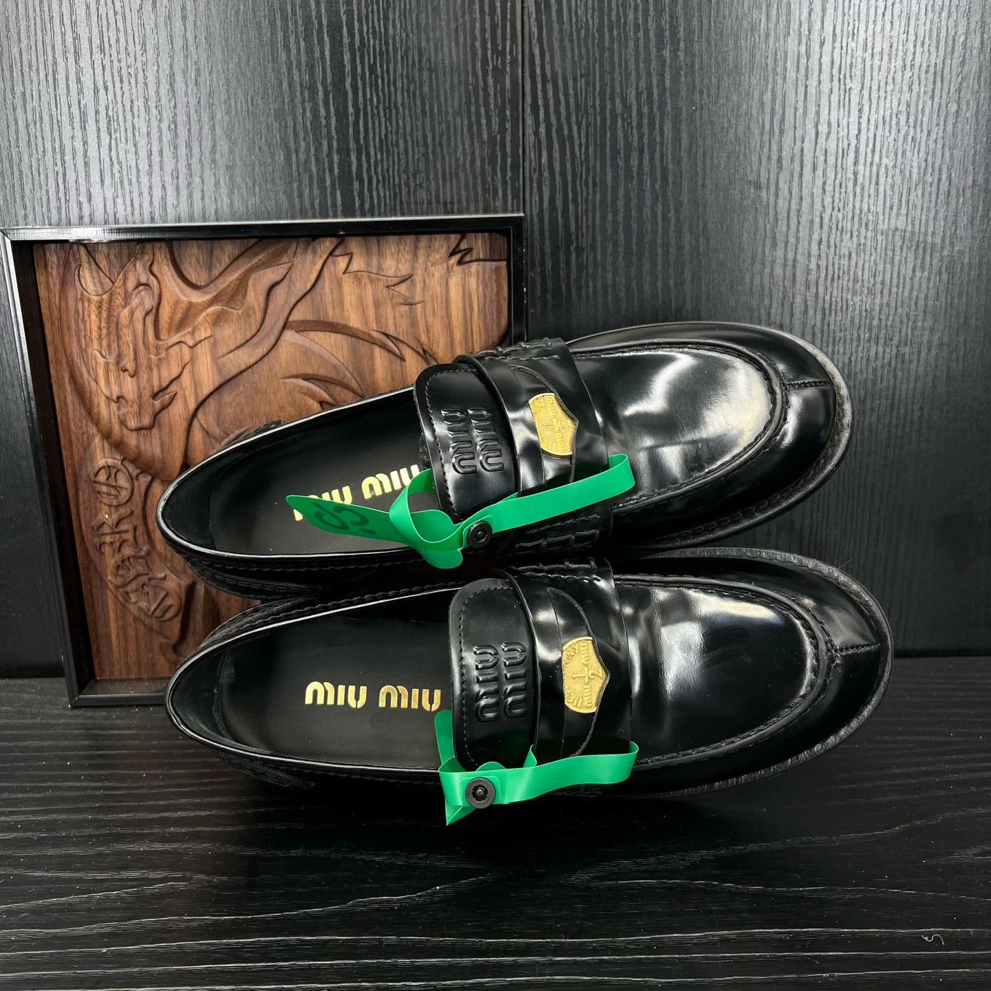 Miu Miu MIU MIU women's penny coin loafer Size US 6.5 / IT 36.5 - 8 Thumbnail
