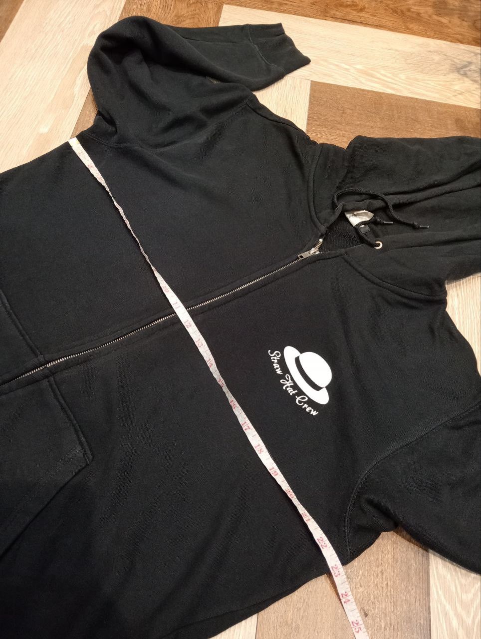 Japanese Brand BANDAI ONE PIECE STRAW HAT CREW HOODIE - SIZE XL BLACK Size US XL / EU 56 / 4 - 9 Thumbnail