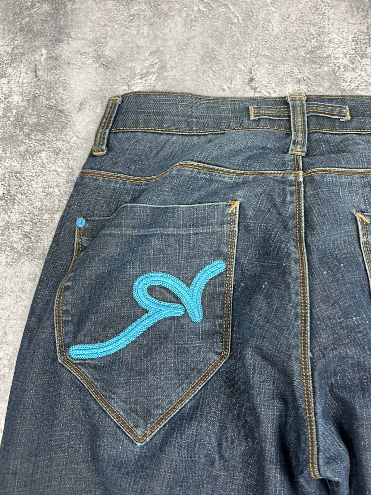 Rocawear Rocawear Mens Blue Denim Pants Jeans Wide Sk8 Size US 36 / EU 52 - 6 Thumbnail
