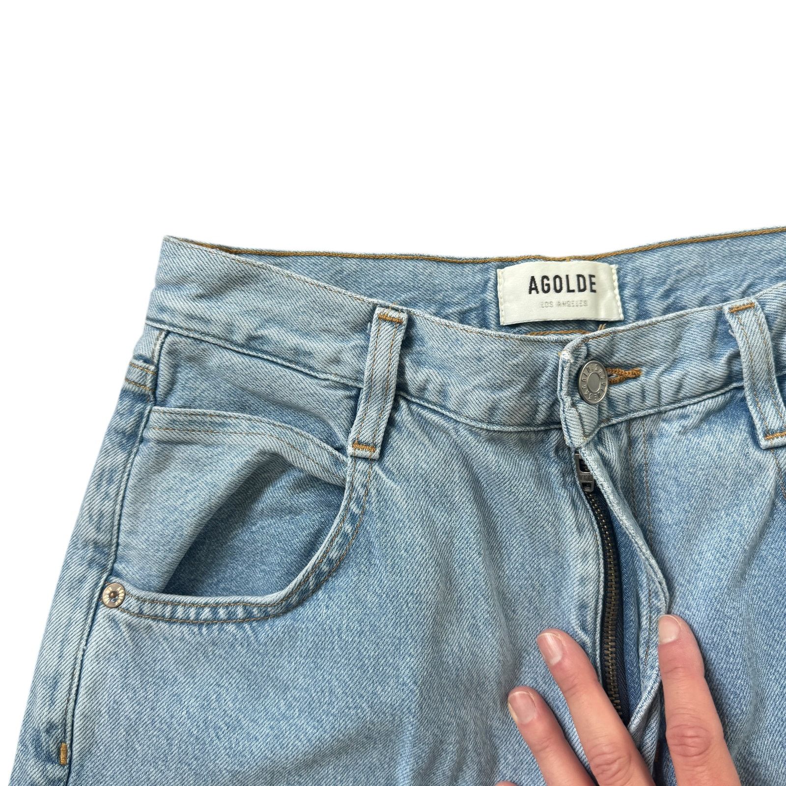 Agolde AGOLDE Minka Cargo Jeans Realm Wash Size 25" / US 0 / IT 36 - 5 Thumbnail