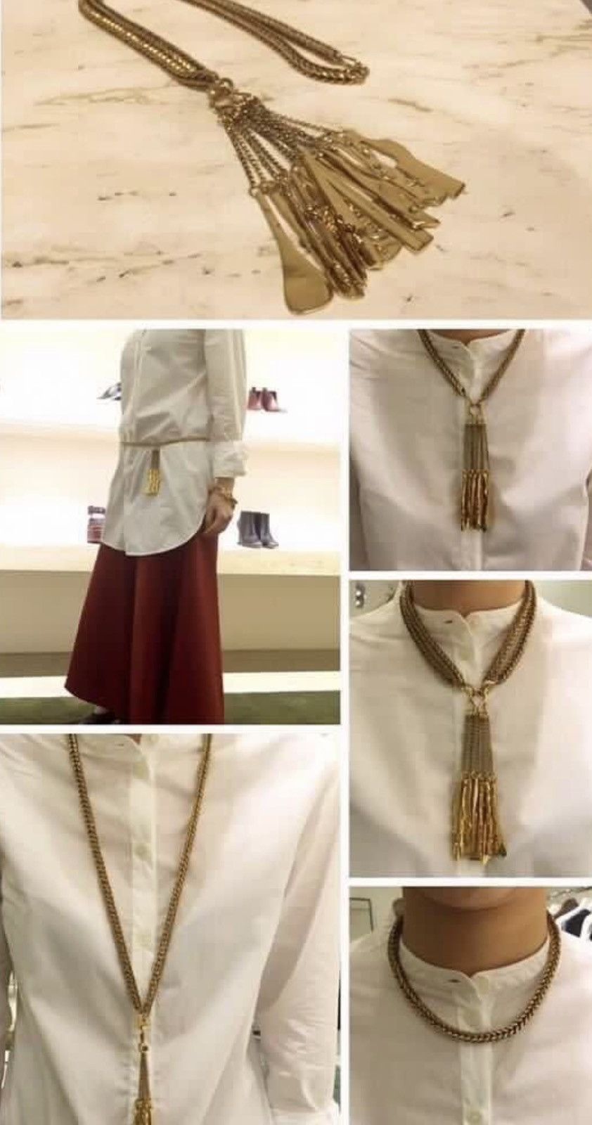Celine Old Celine by Phoebe Philo multi ways necklace belt Size ONE SIZE - 3 Thumbnail