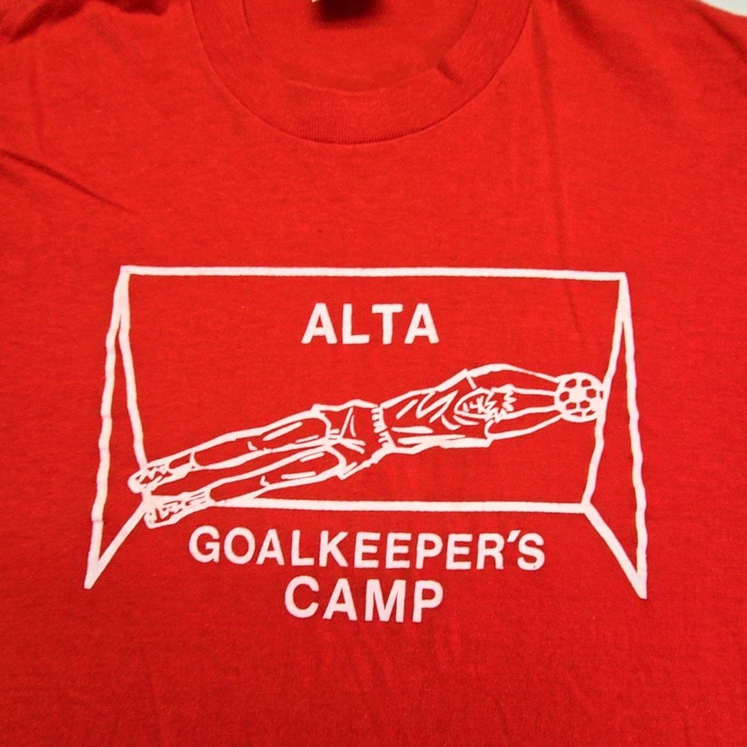 Vintage Vintage Signal Alta Goalkeeper's Camp Red Shirt L Soccer Tee Size US L / EU 52-54 / 3 - 2 Thumbnail