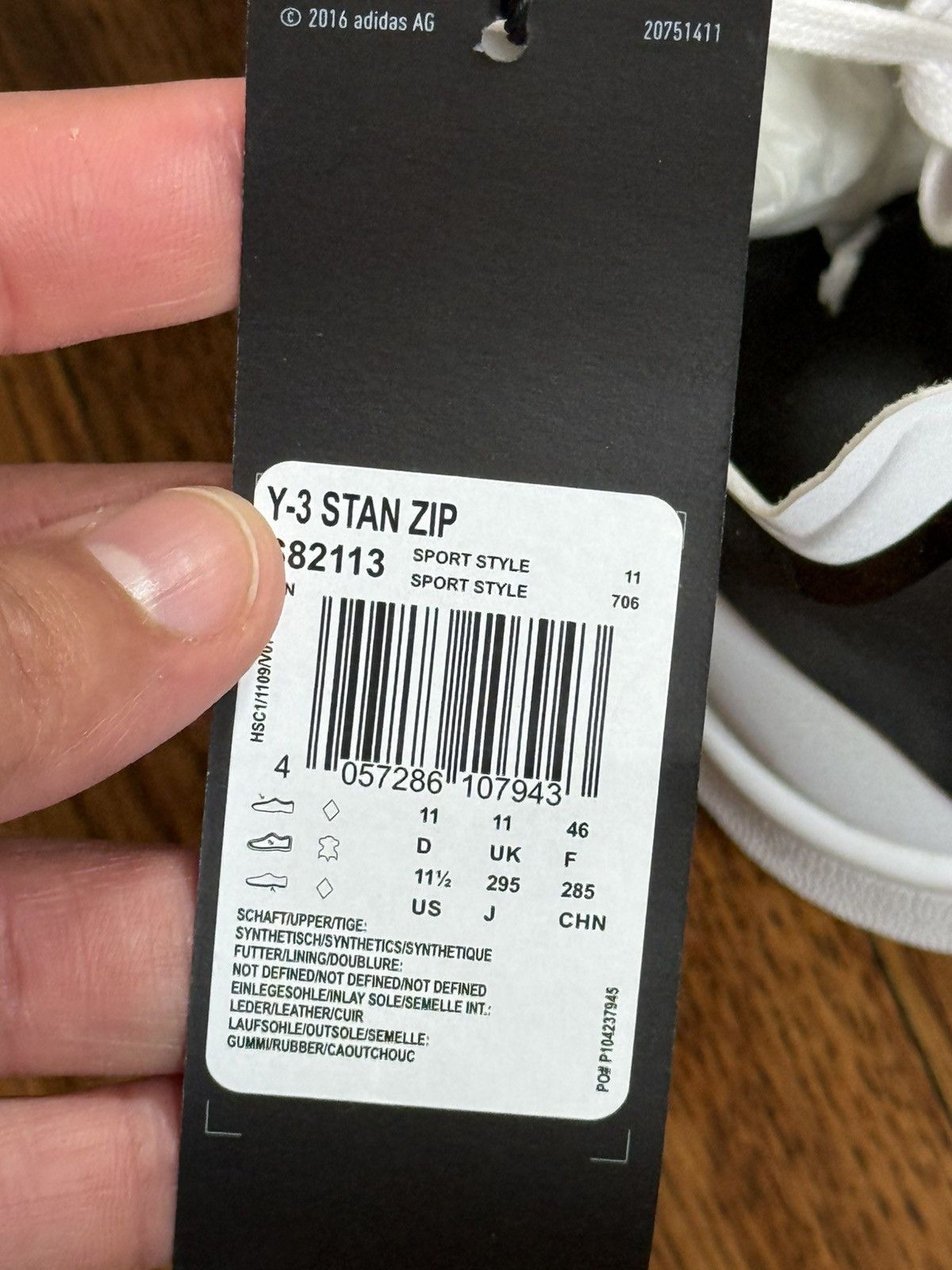 Y-3 Adidas Y-3 Stan Smith Zip 'White 2017 S82113 Men’s Size 11.5 Size US 11.5 / EU 44-45 - 13 Thumbnail