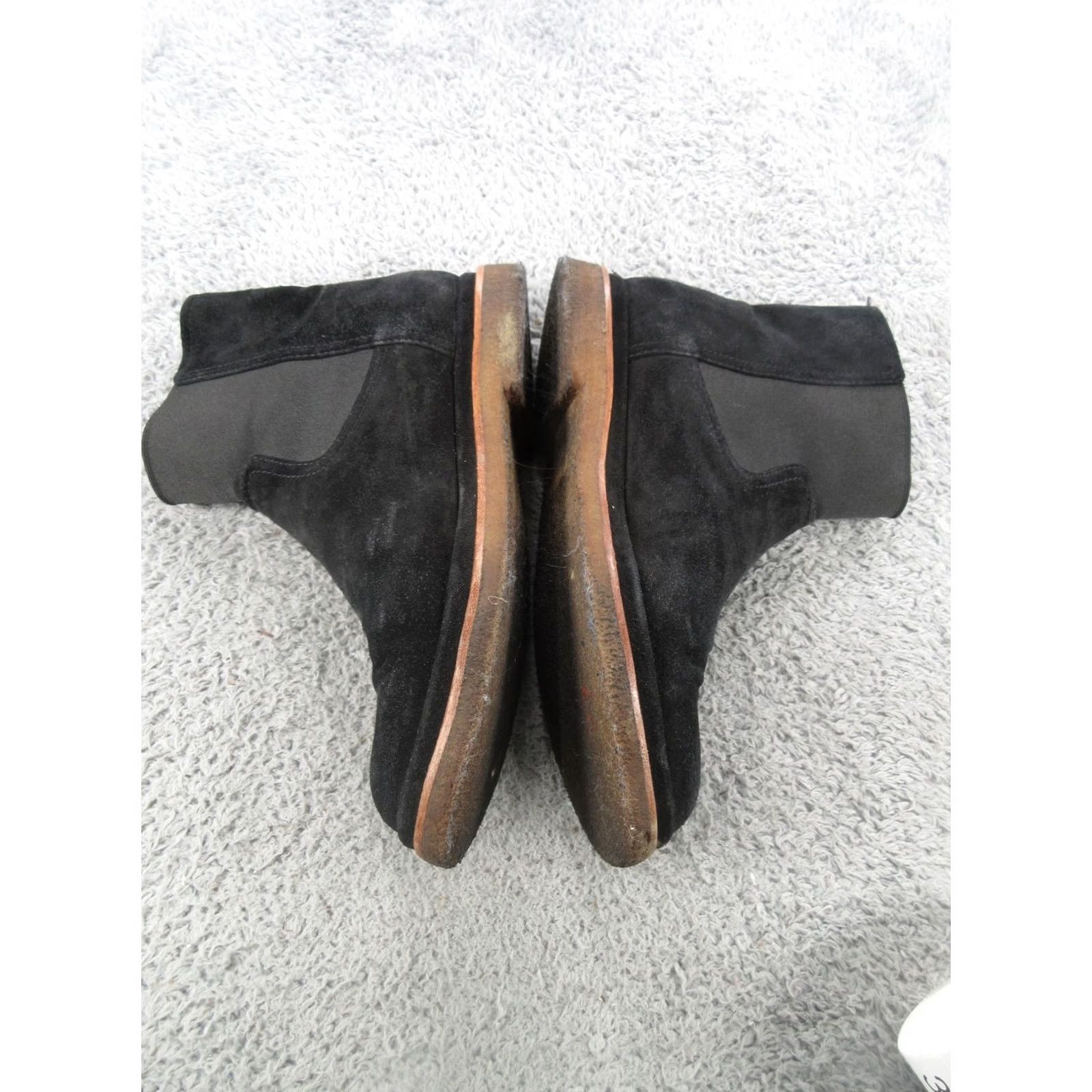 Vince Vince Womens Chelsea Boots Black Suede Ankle Booties Leather Lining Rubber Sole Size 9 M Casual Size US 9 / IT 39 - 6 Thumbnail