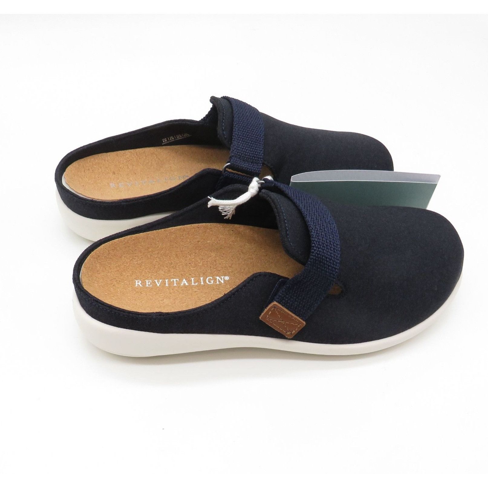 Other Revitalign Women's Navy Orthotic Clogs Adjustable Strap Cork Size US 6 / IT 36 - 7 Thumbnail