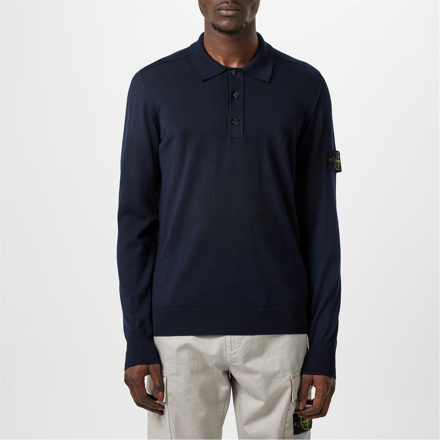 Stone Island o1g2r1mq0526 Button Wool Polo Shirt in Blue Size US S / EU 44-46 / 1 - 2 Thumbnail