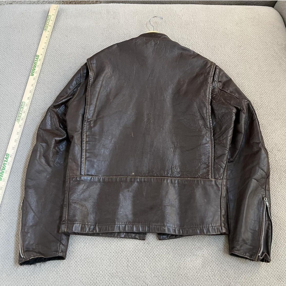 Brooks Vintage Brown Leather Jacket Size US L / EU 52-54 / 3 - 4 Thumbnail