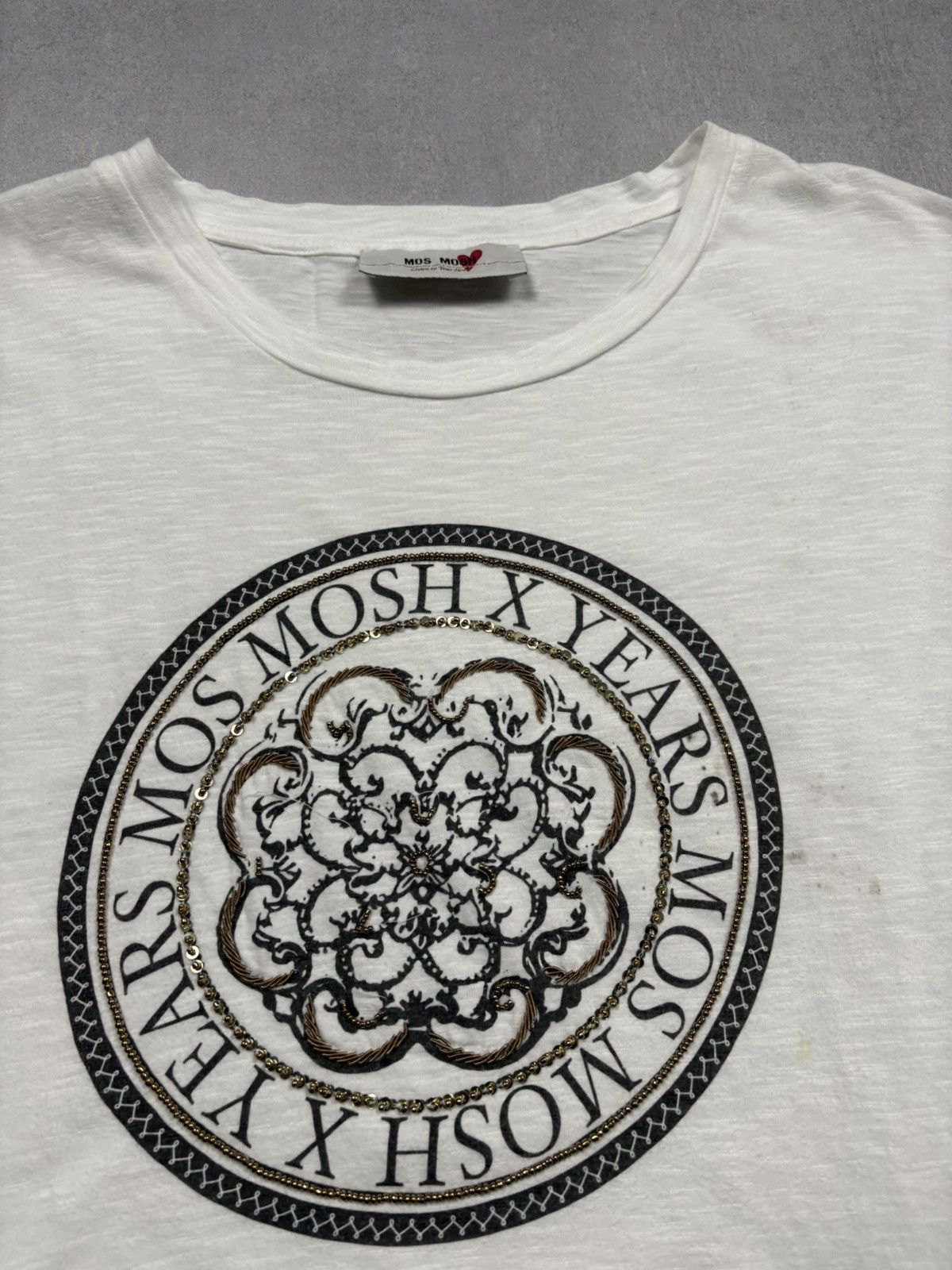 Other Mos Mosh T-Shirt S Distressed Graphic Studded Logo Tee Y2K Size S / US 4 / IT 40 - 5 Thumbnail