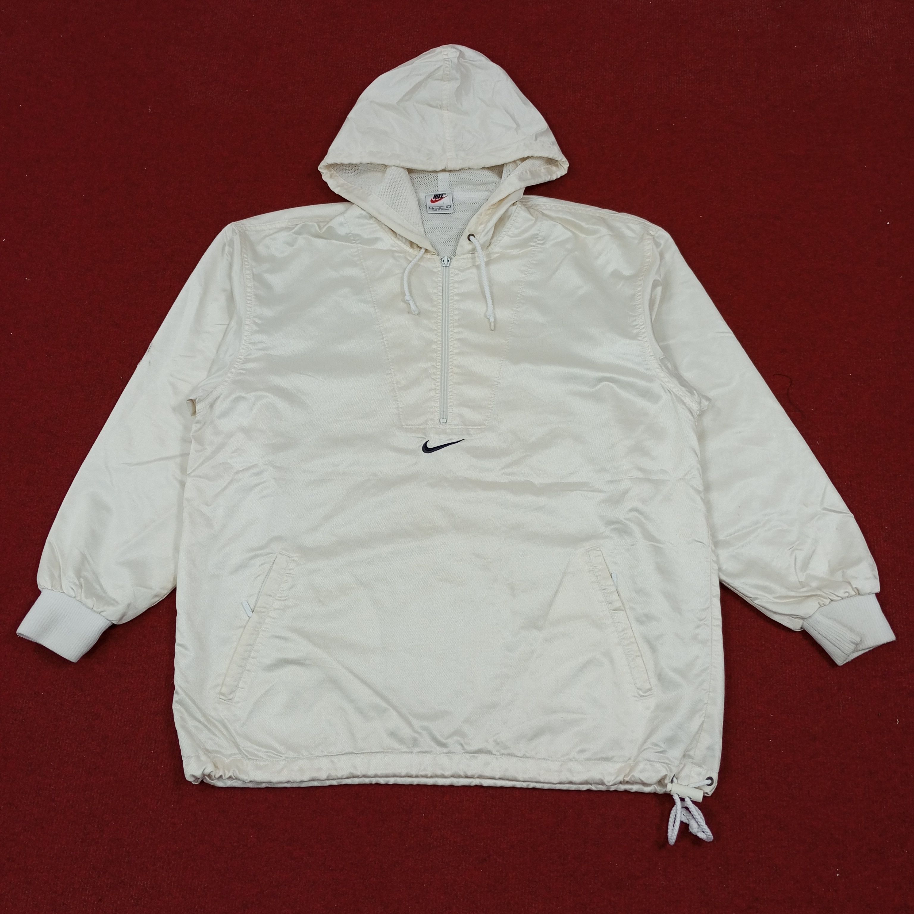 Nike × Vintage Nike Big Logo Design Half Zipper Windbreaker Jacket Size US XL / EU 56 / 4 - 3 Thumbnail