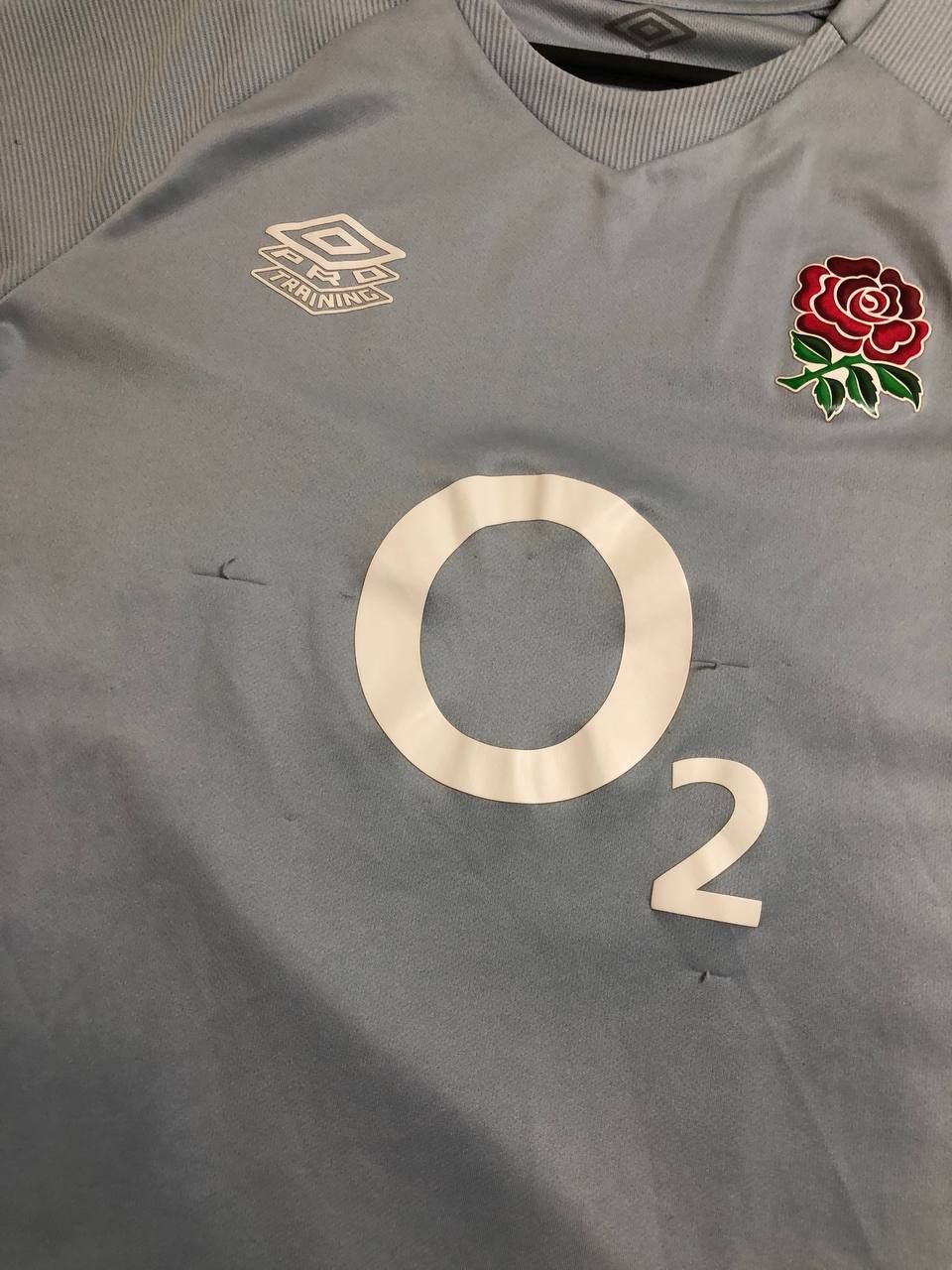 Umbro ENGLAND Rugby Training Shirt Umbro Grey Short Sleeve Size US L / EU 52-54 / 3 - 10 Thumbnail