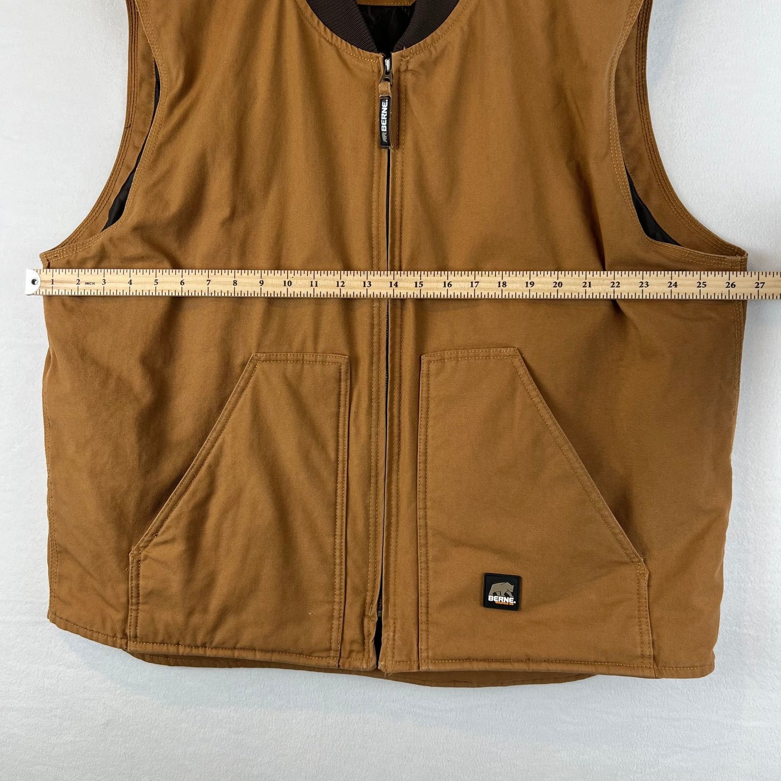 Other Berne Workwear Quilt Lined Canvas Duck Full Zip Vest Men XXL Size US XXL / EU 58 / 5 - 9 Thumbnail
