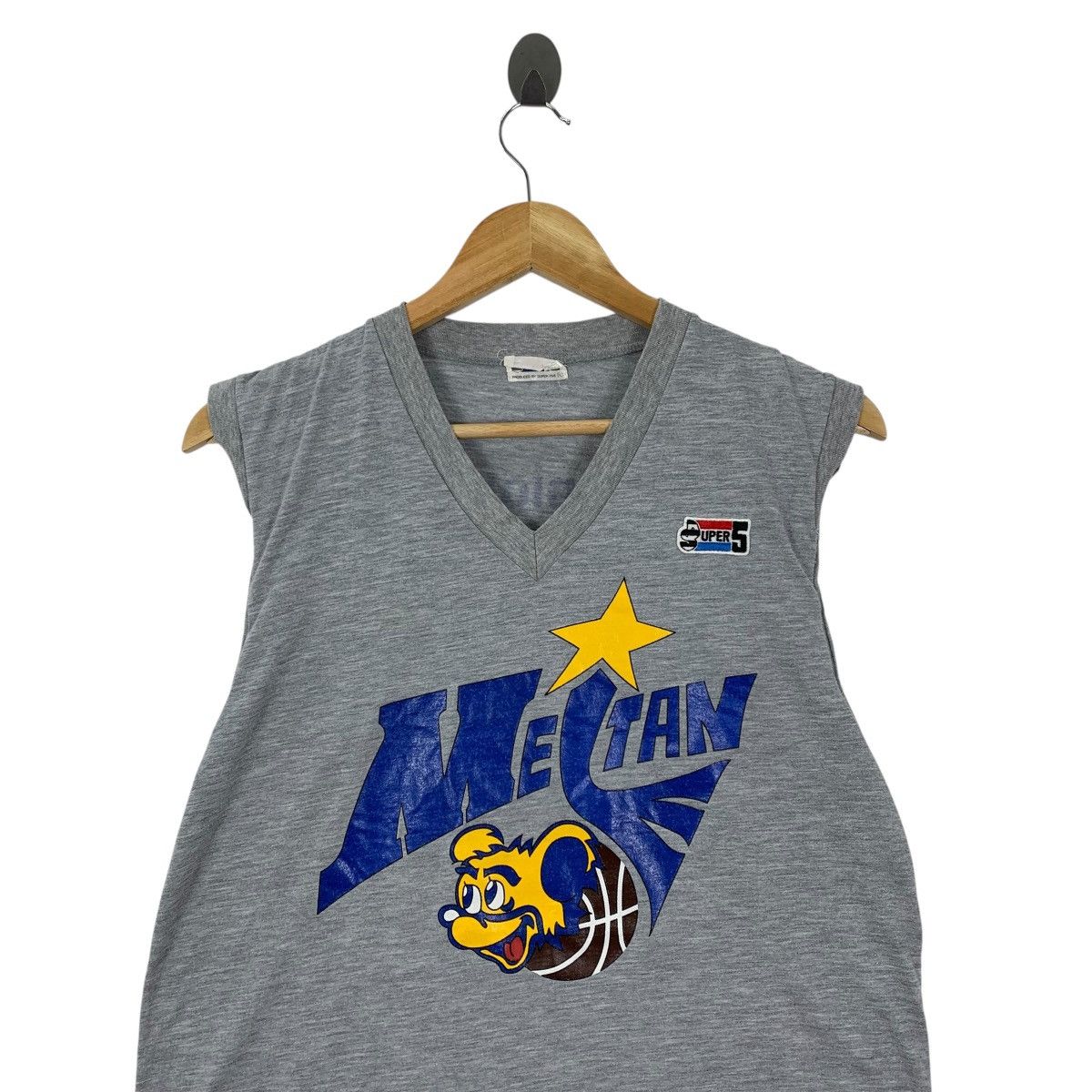 Vintage Vintage MELTAN SUPER DUPER 5 Star Nba Basketball Usa Shirt Size US S / EU 44-46 / 1 - 2 Thumbnail