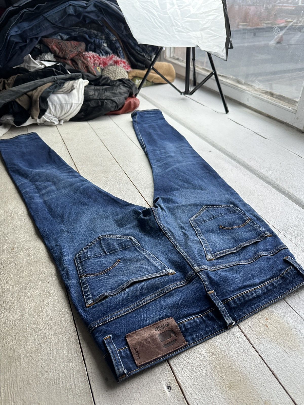 G-Star 🚨PUNK G STAR OPIUM SKINNY 96 BLUE MENS JEANS Y2k BIKER Size US 30 / EU 46 - 10 Thumbnail