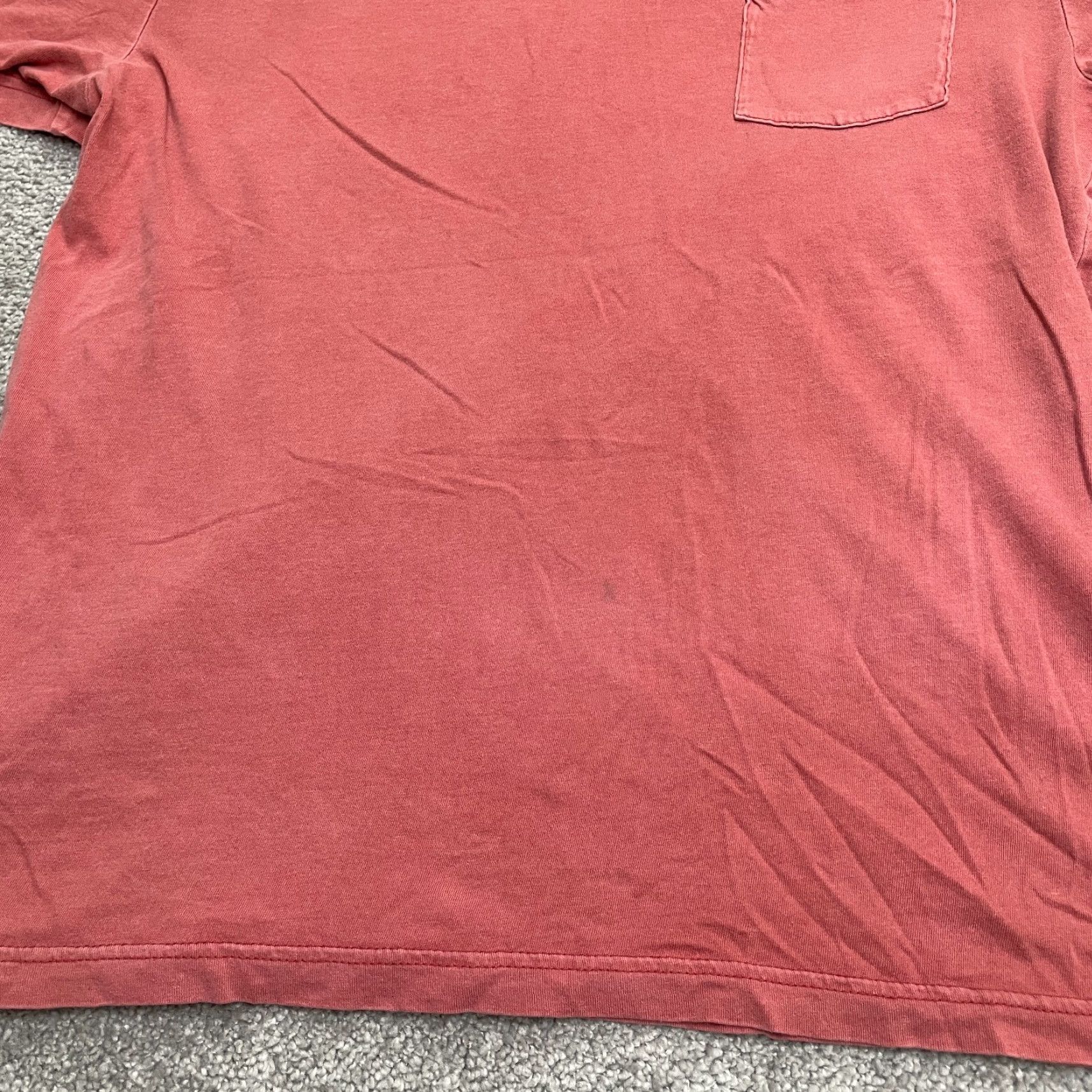 Club Room Club Room Basic Pocket Tee Shirt Mens Medium Orange Cotton Casual Crew Neck Size M / US 6-8 / IT 42-44 - 5 Thumbnail