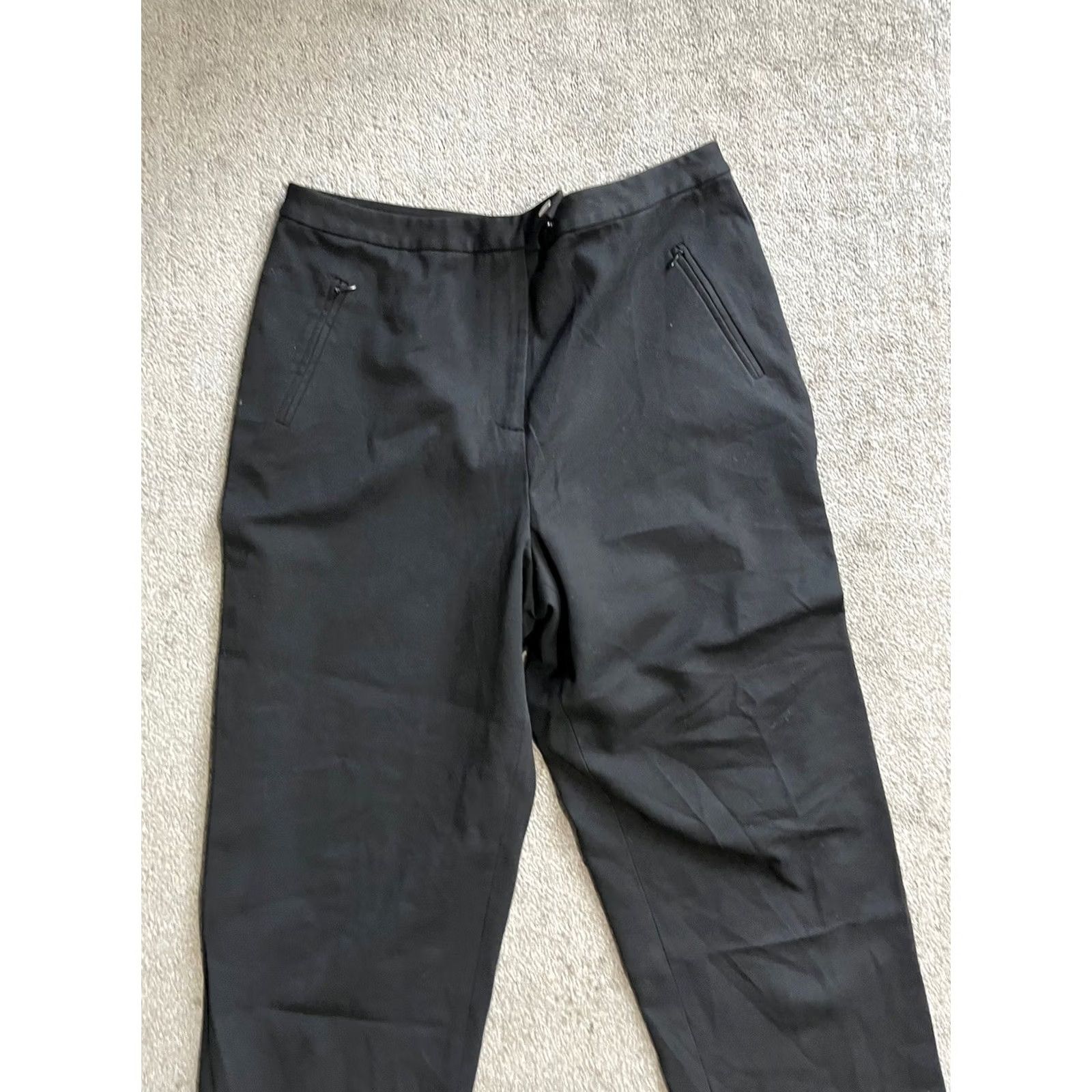Talbots VINTAGE Talbots Pants 12 Black Dress Stretch Trouser Business CareerCore Women Size 34" / US 12 / IT 48 - 2 Thumbnail