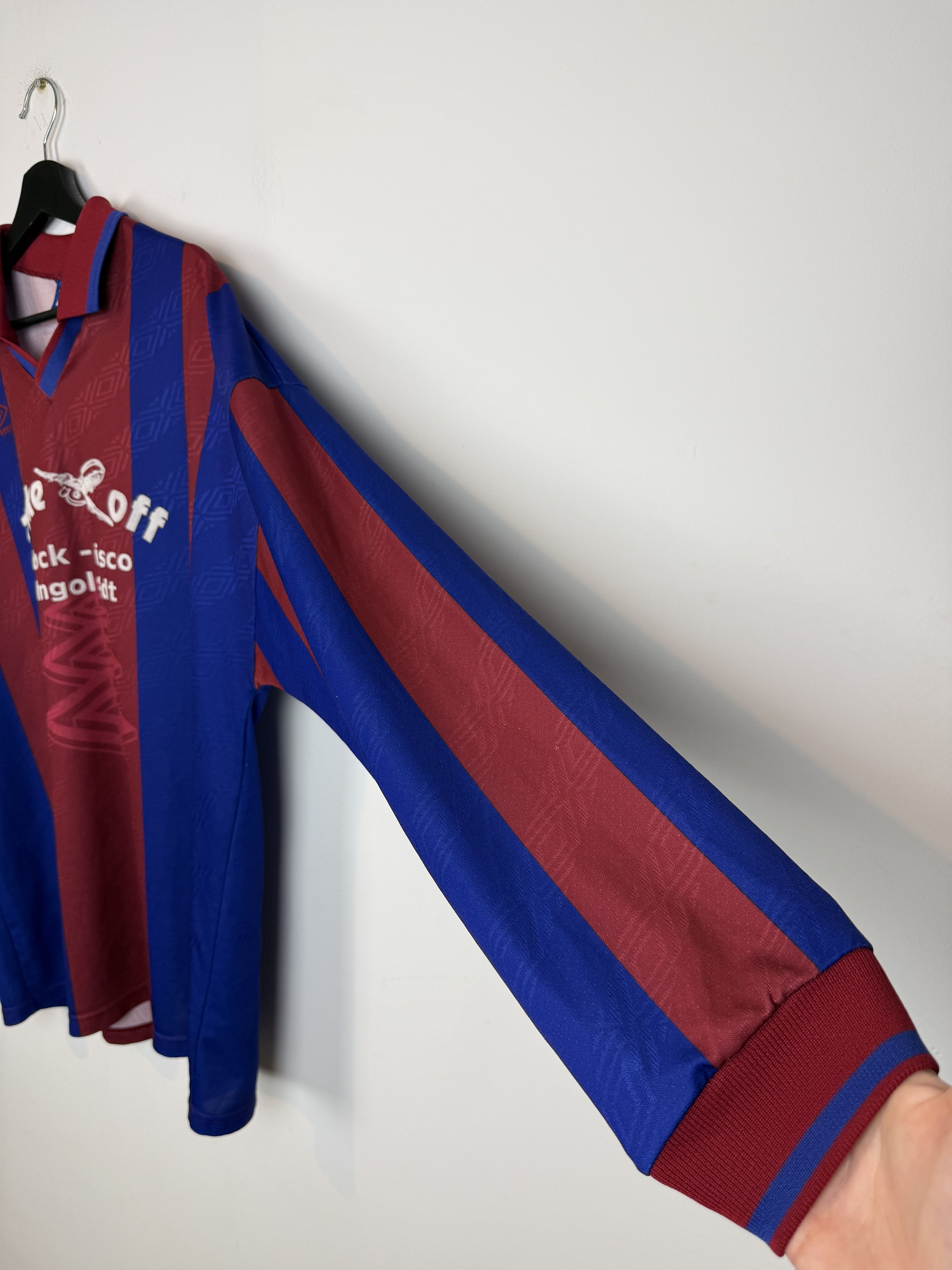 Umbro Vintage 90s Umbro SV Stammham Long Sleeve Football Shirt Size US XL / EU 56 / 4 - 4 Thumbnail