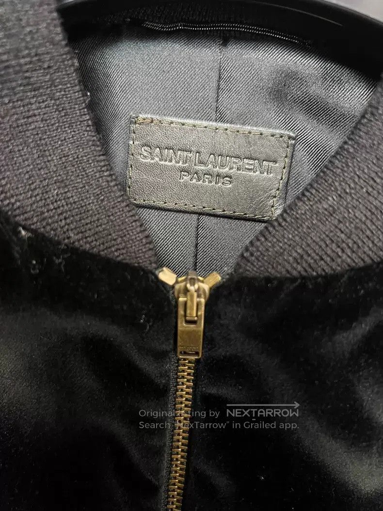 Saint Laurent Paris Saint Laurent Paris Black Chain and Studs Velvet Jacket Size US S / EU 44-46 / 1 - 3 Thumbnail