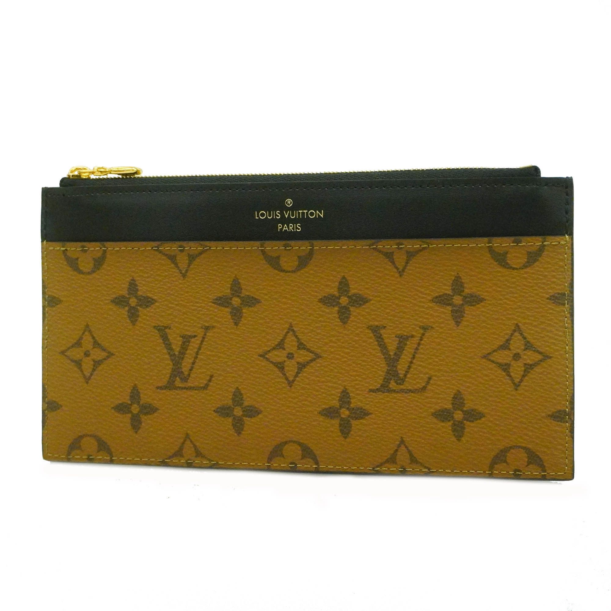 Louis Vuitton M80390 Slim Purse , Black, One Size