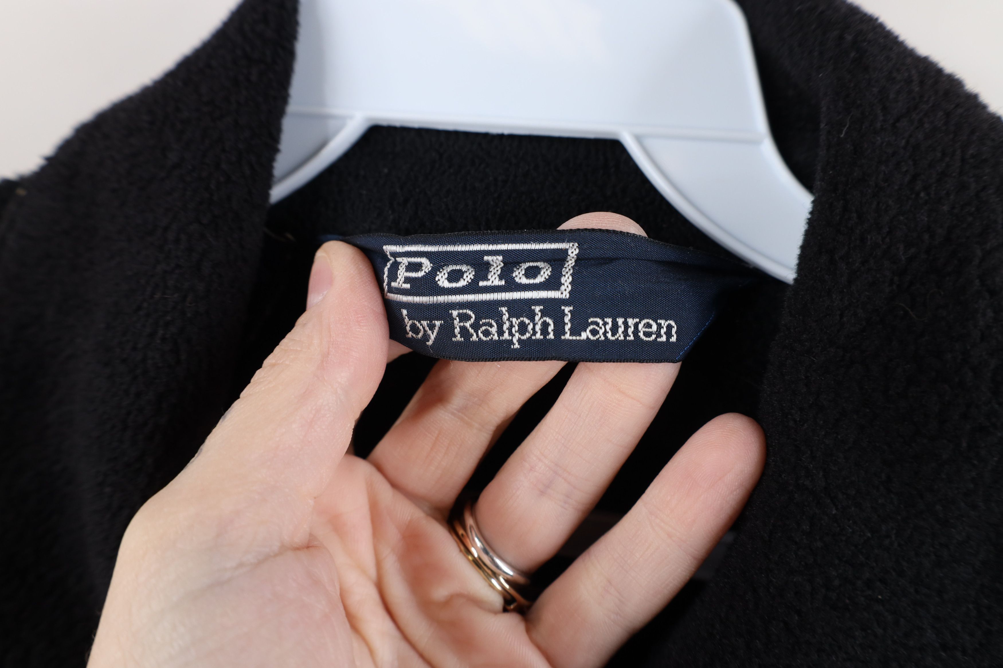 Ralph Lauren × Vintage Vintage 90s Ralph Lauren Polartec Fleece Bomber Jacket Black Size US S / EU 44-46 / 1 - 9 Thumbnail