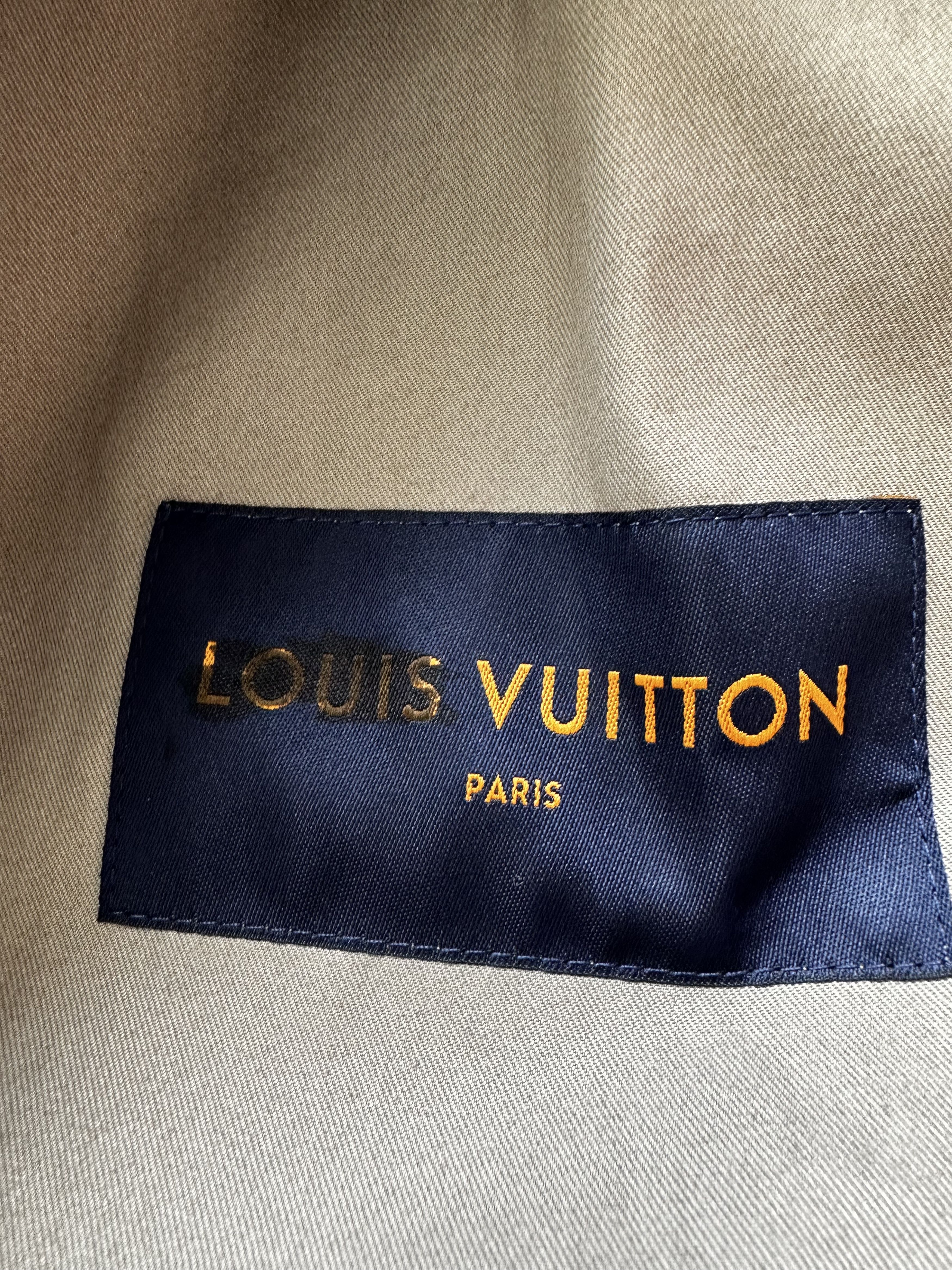 Louis Vuitton Louis Vuitton Beige Flower Embroidered Trench Jacket Size US L / EU 52-54 / 3 - 7 Thumbnail