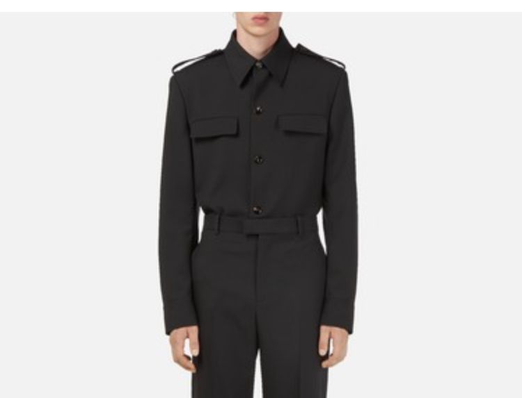 Bottega Veneta o1s1rm0925 Wool Twill Jacket in Black Size US M / EU 48-50 / 2 - 1 Preview