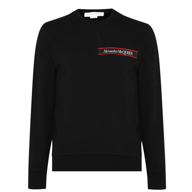 image of Alexander Mcqueen O1G2R1Mq0324 Sweatshirt In Black, Men's (Size Large)