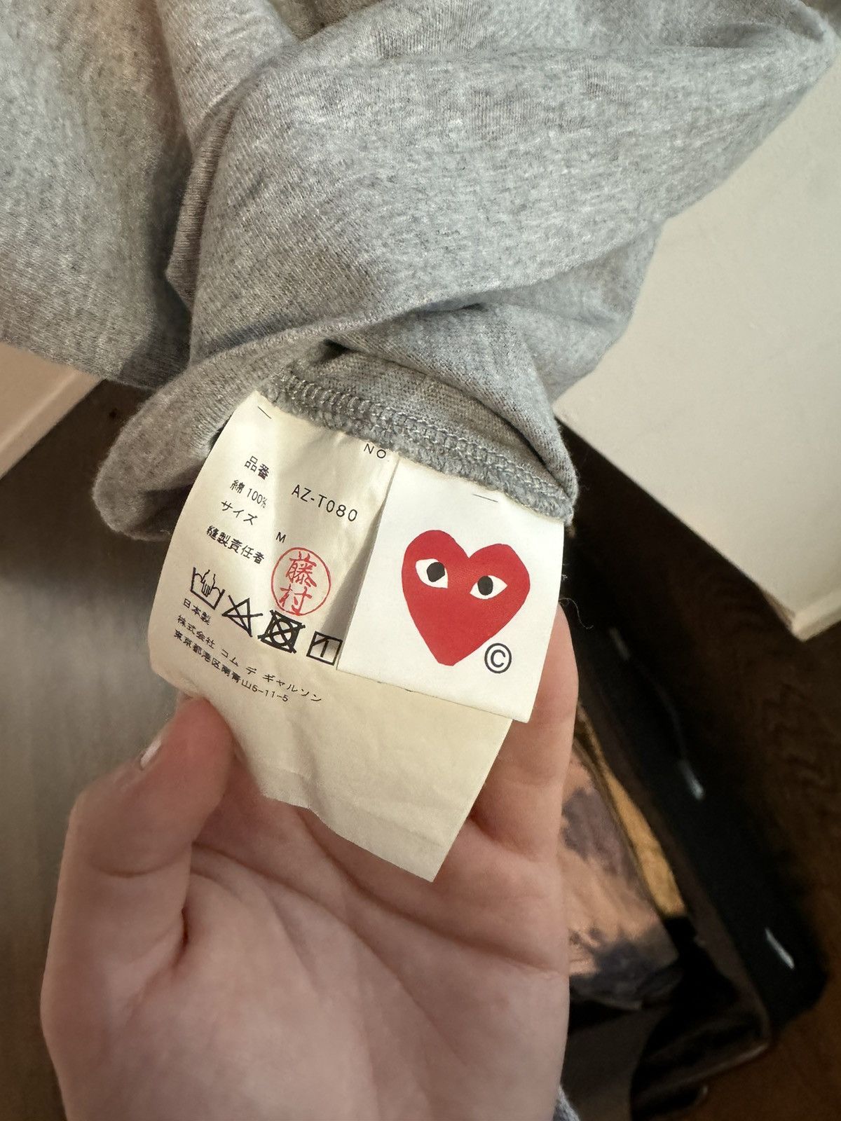 Comme des Garcons Commended garçon grey tee Size US M / EU 48-50 / 2 - 4 Thumbnail