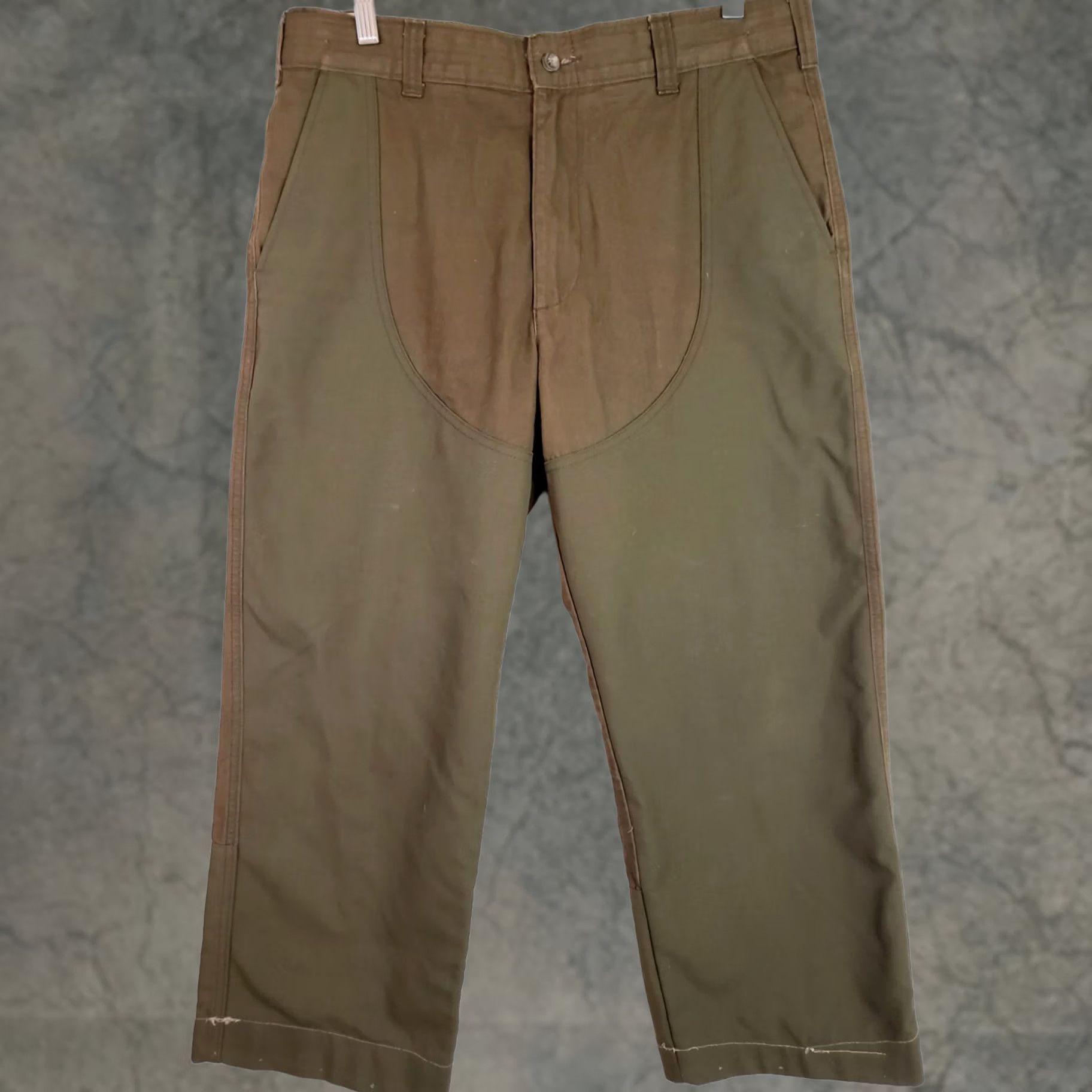 Vintage VINTAGE LL Bean Upland Brush Guard Hunting Pants Nylon Khaki Tan 34x25.5 USA Made 5-Pocket Mens Regular Straight Machine Washable Size US 34 / EU 50 - 1 Thumbnail