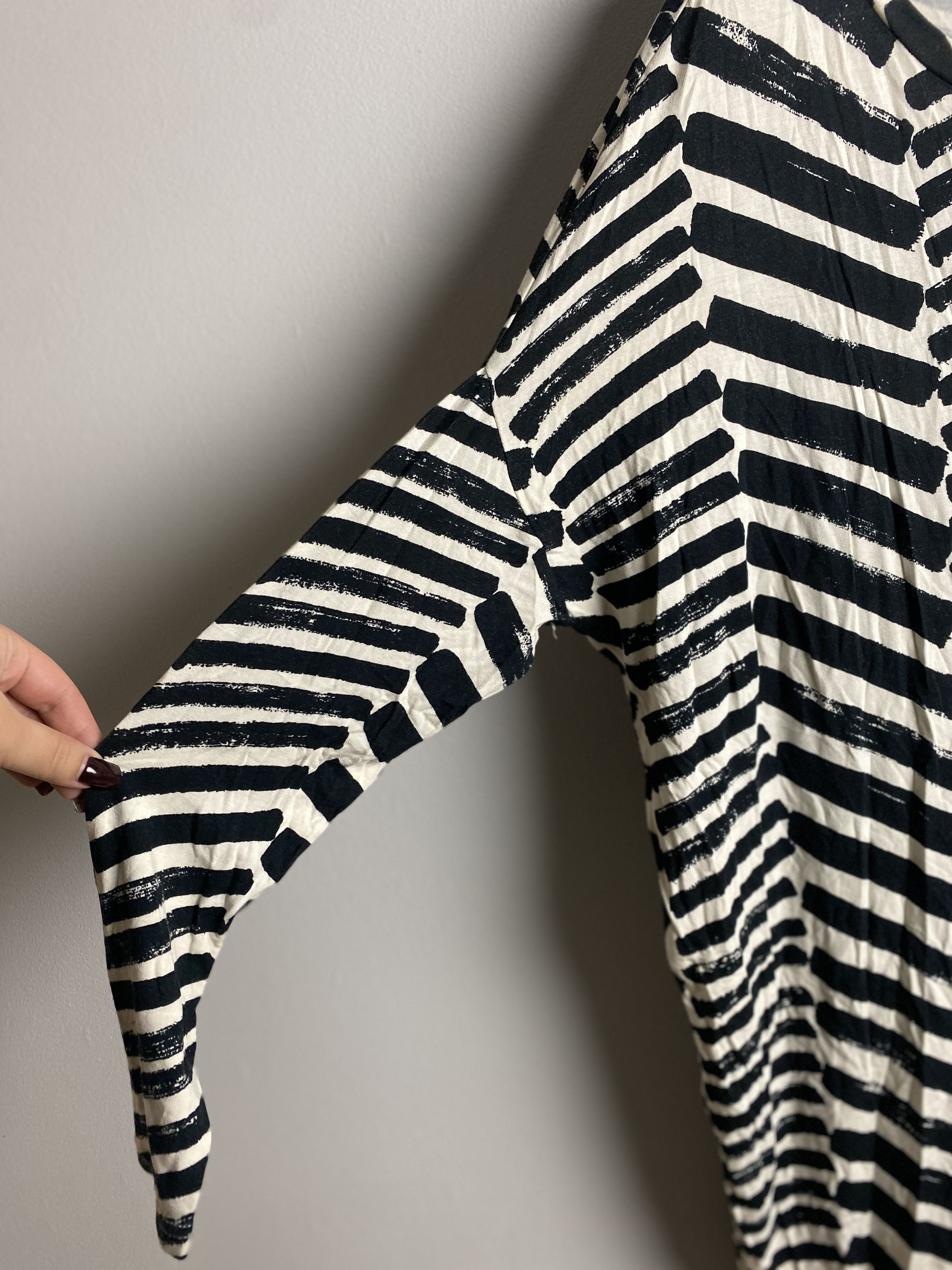 Ganni Ganni Jessica Jersey striped midi dress Size L / US 10 / IT 46 - 2 Thumbnail