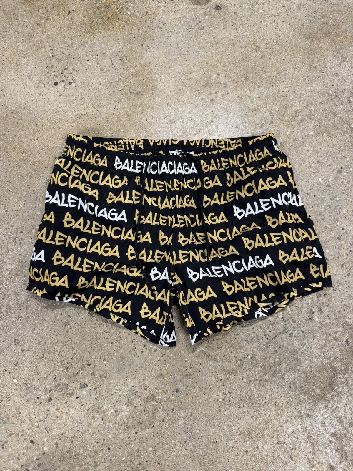 ＜希少＞即日発送！BALENCIAGA swimwearレイヤードショーツ Balenciaga LAYERED UNDERWEAR SWIM SHORTS | Grailed