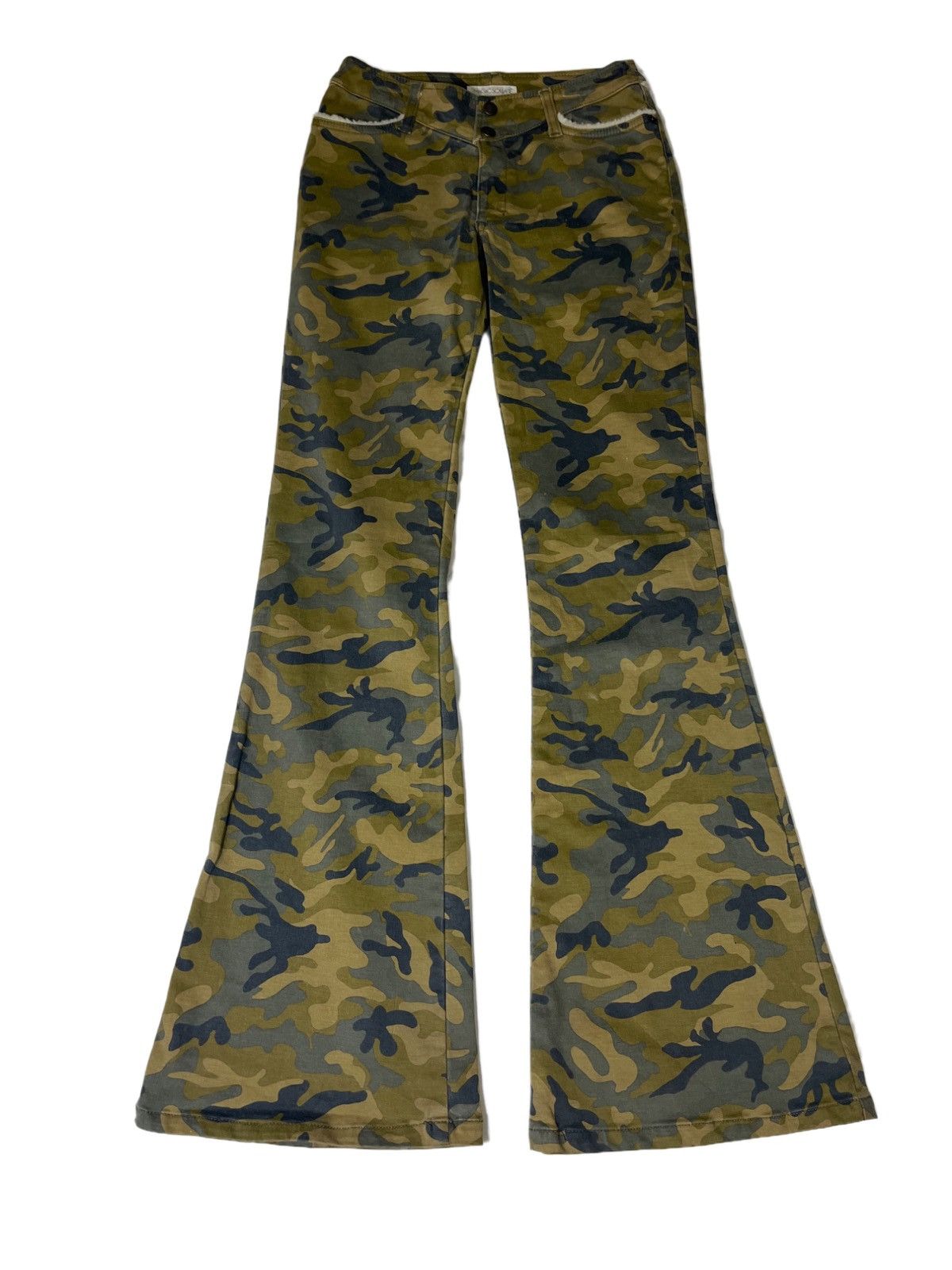 If Six Was Nine × Japanese Brand 26" Magic Square Army Camo Design Bootcut Pants Size 26" / US 2 / IT 38 - 1 Thumbnail