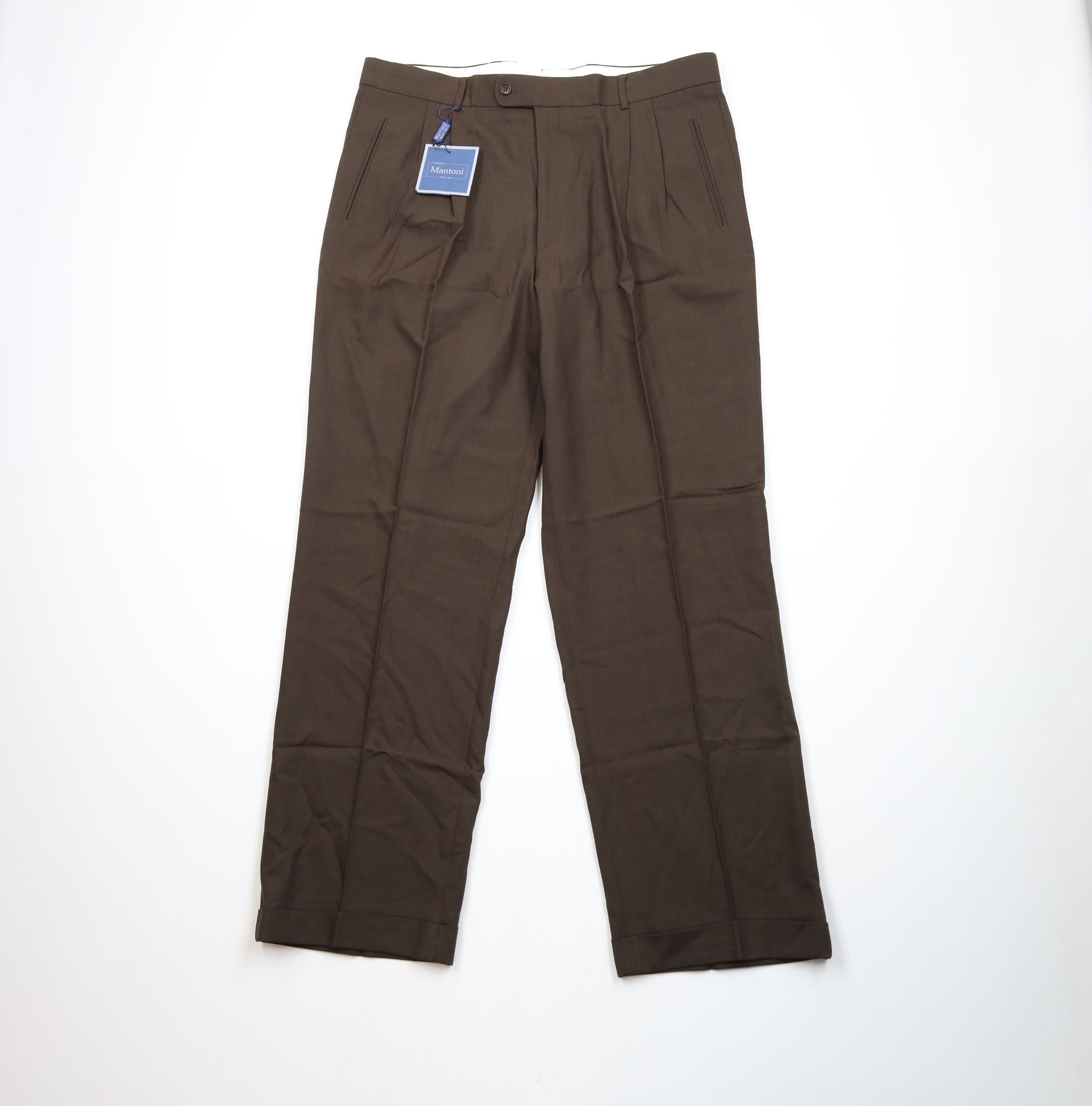 Vintage Deadstock Vintage 90s Streetwear Wool Wide Leg Chino Pants Size US 38 / EU 54 - 1 Thumbnail