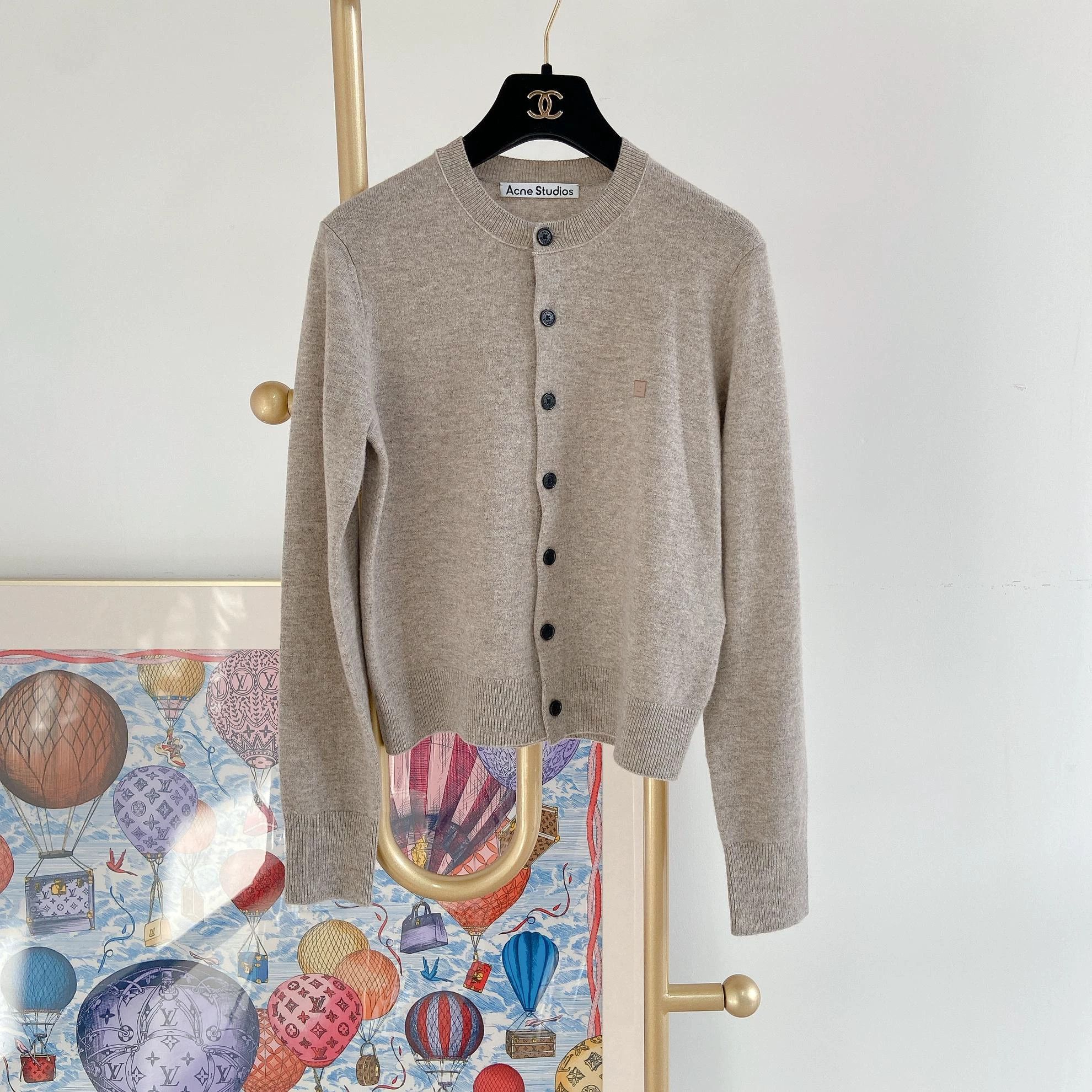 Acne Studios Acne Studios Face knit cardigan XS Size XS / US 0-2 / IT 36-38 - 1 Thumbnail