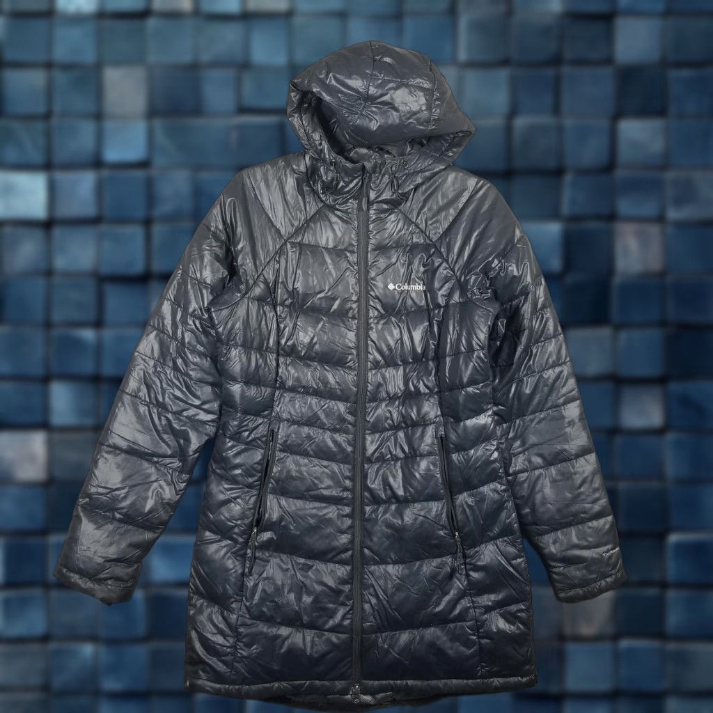 Vintage Columbia TurboDown 650TD Omni-Heat Parka Womens Small Black Hooded Puffer Coat Size S / US 4 / IT 40 - 1 Thumbnail